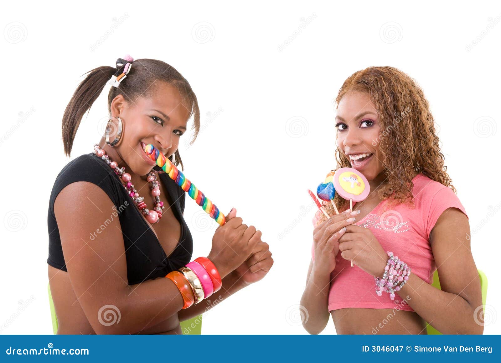 Cute candy girls stock image. Image of smile, diverse 3046047