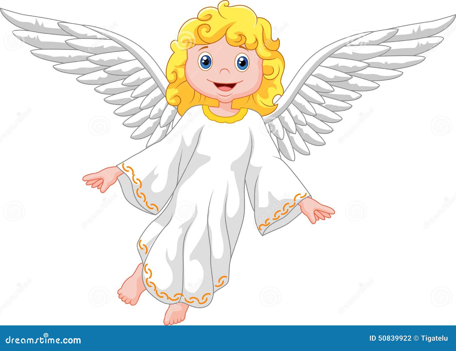 Cute Cartoon Angel Stock Vector - Image: 50839922