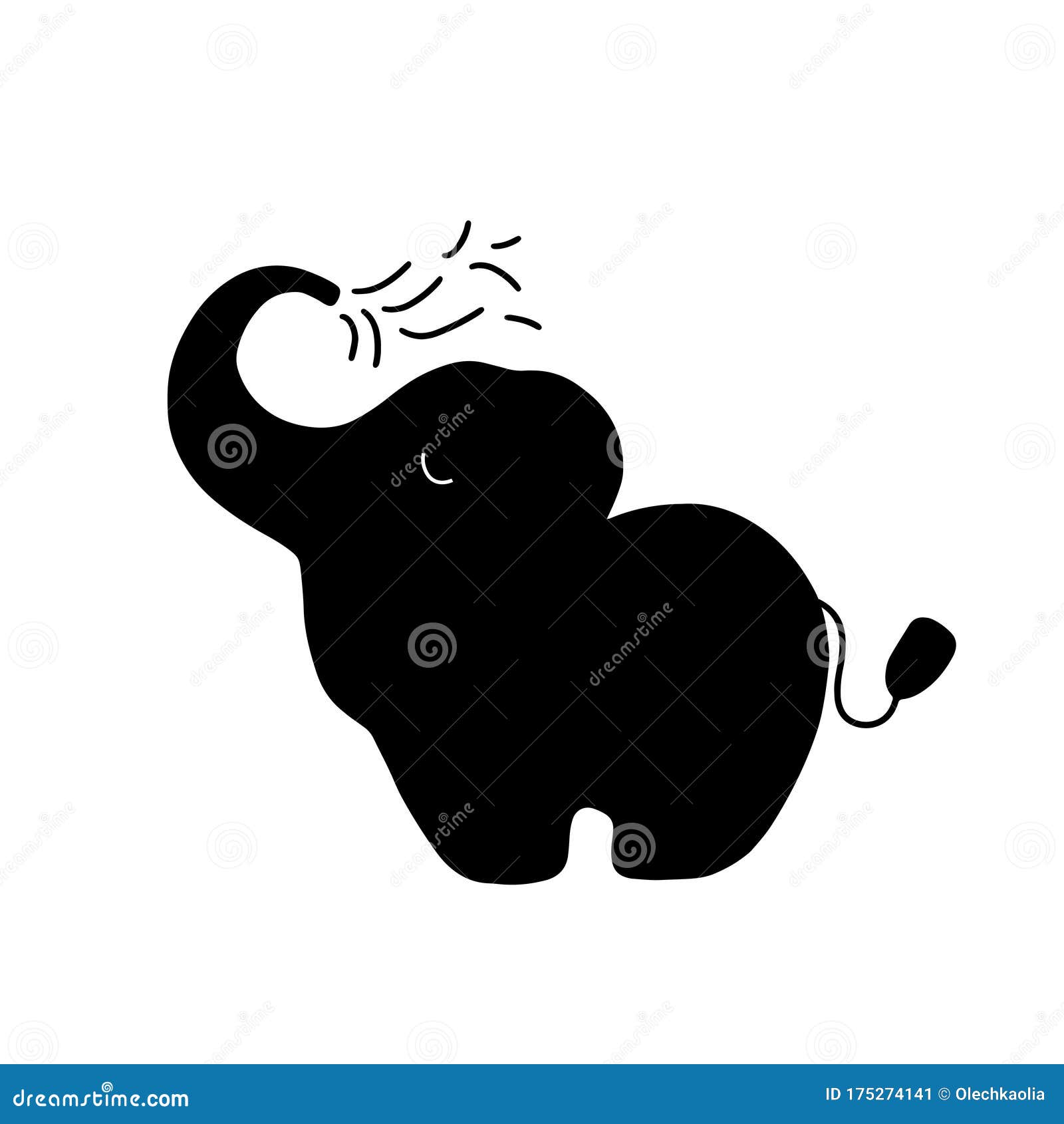 cute cartoon animal  . abstract icon for baby posters, art prints, fashion apparel or stickers