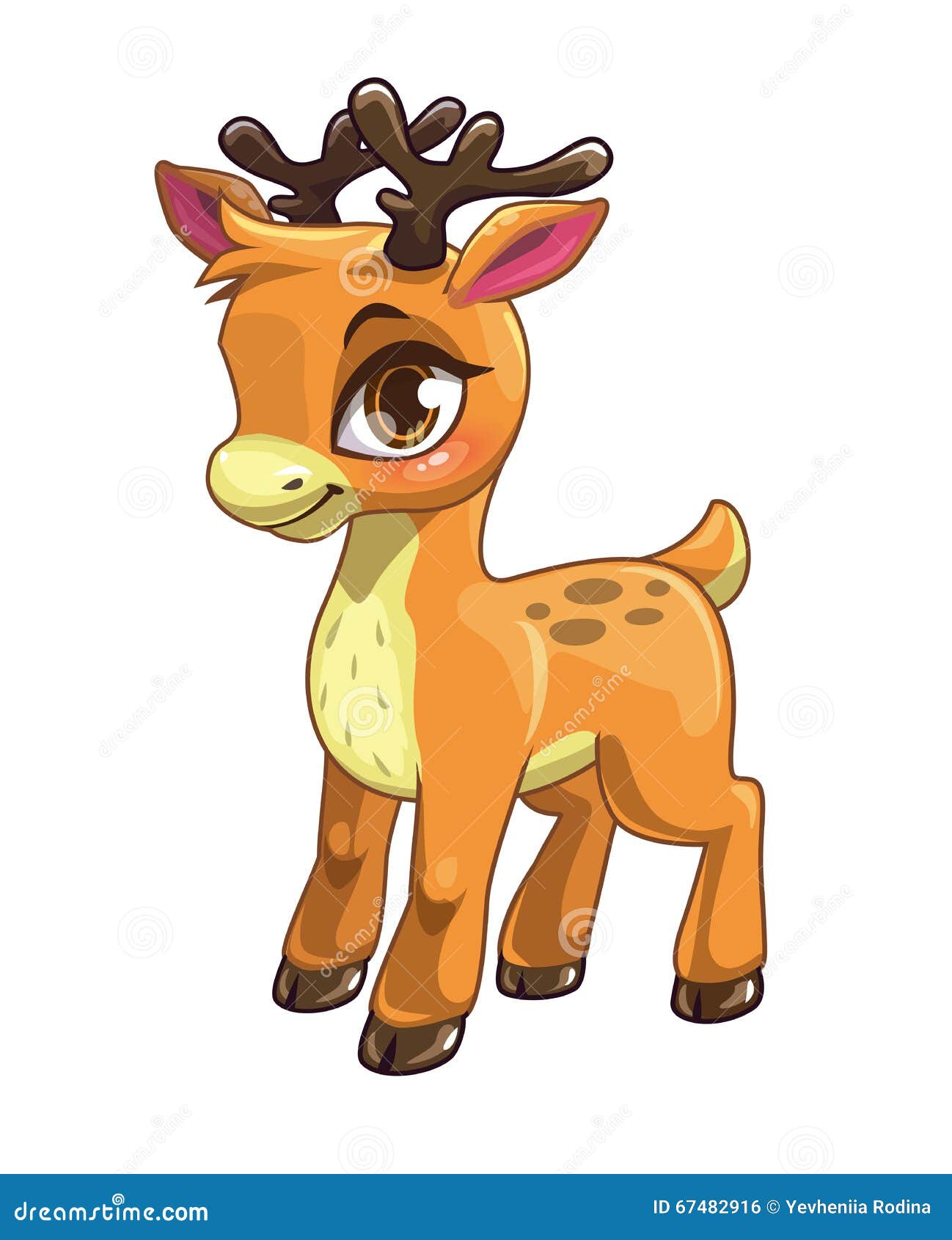 Cute Cartoon Baby Deer Stock Vector Illustration Of Moose Cute Cartoon Baby Deer Stock Vector Illustration Of Moose