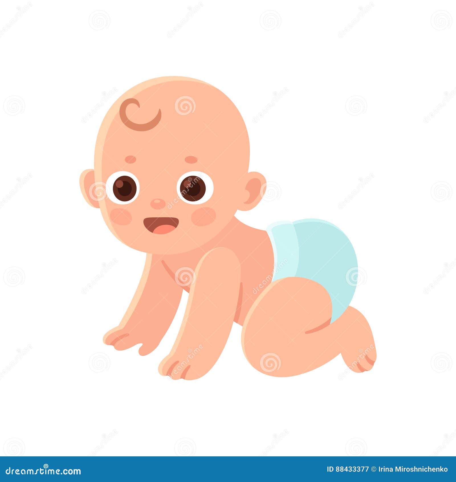 Cute cartoon baby stock vector. Illustration of motherhood - 88433377