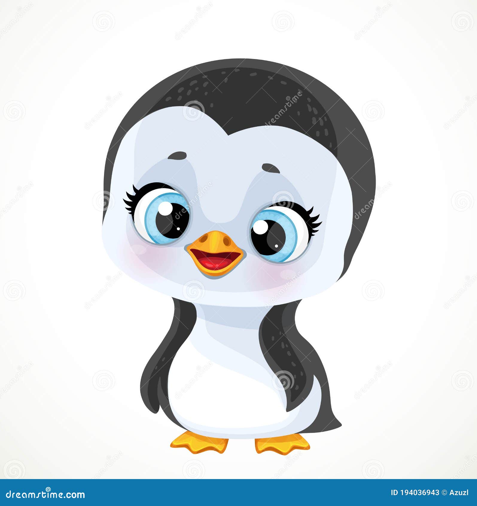 cute cartoon baby penguins