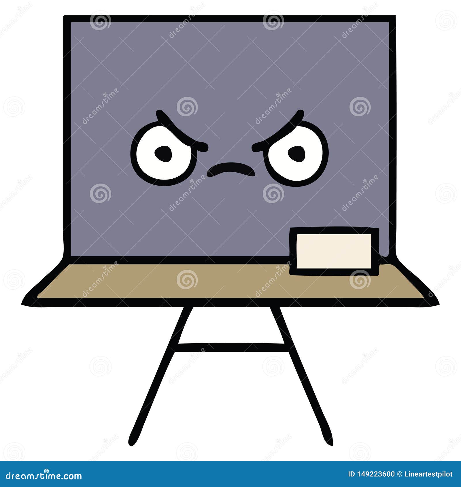 Cute cartoon chalkboard stock vector. Illustration of chalkboard