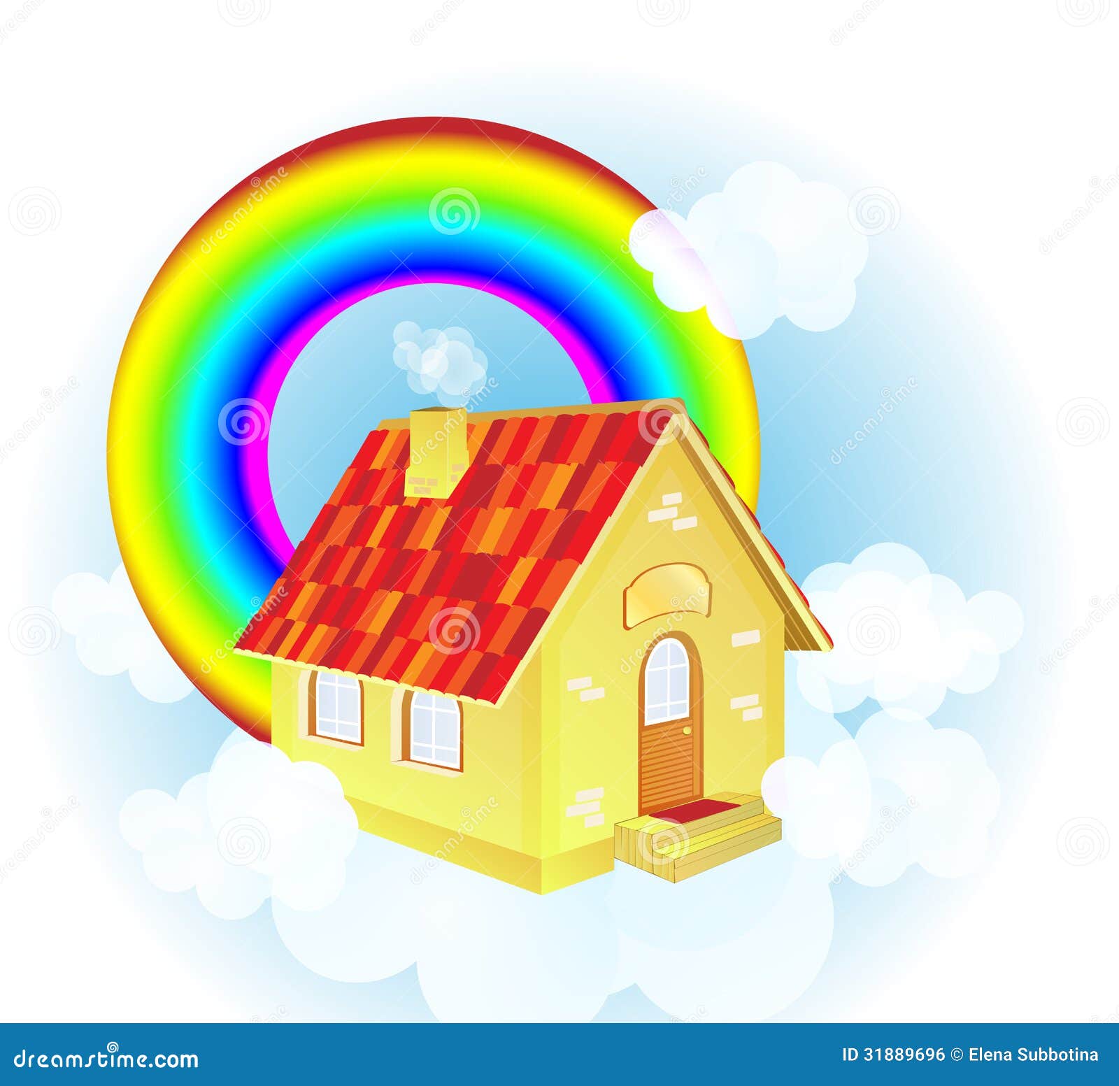 A Cute iCartooni Country iHousei Royalty Free Stock Image A Cute iCartooni Country iHousei Royalty Free Stock Image