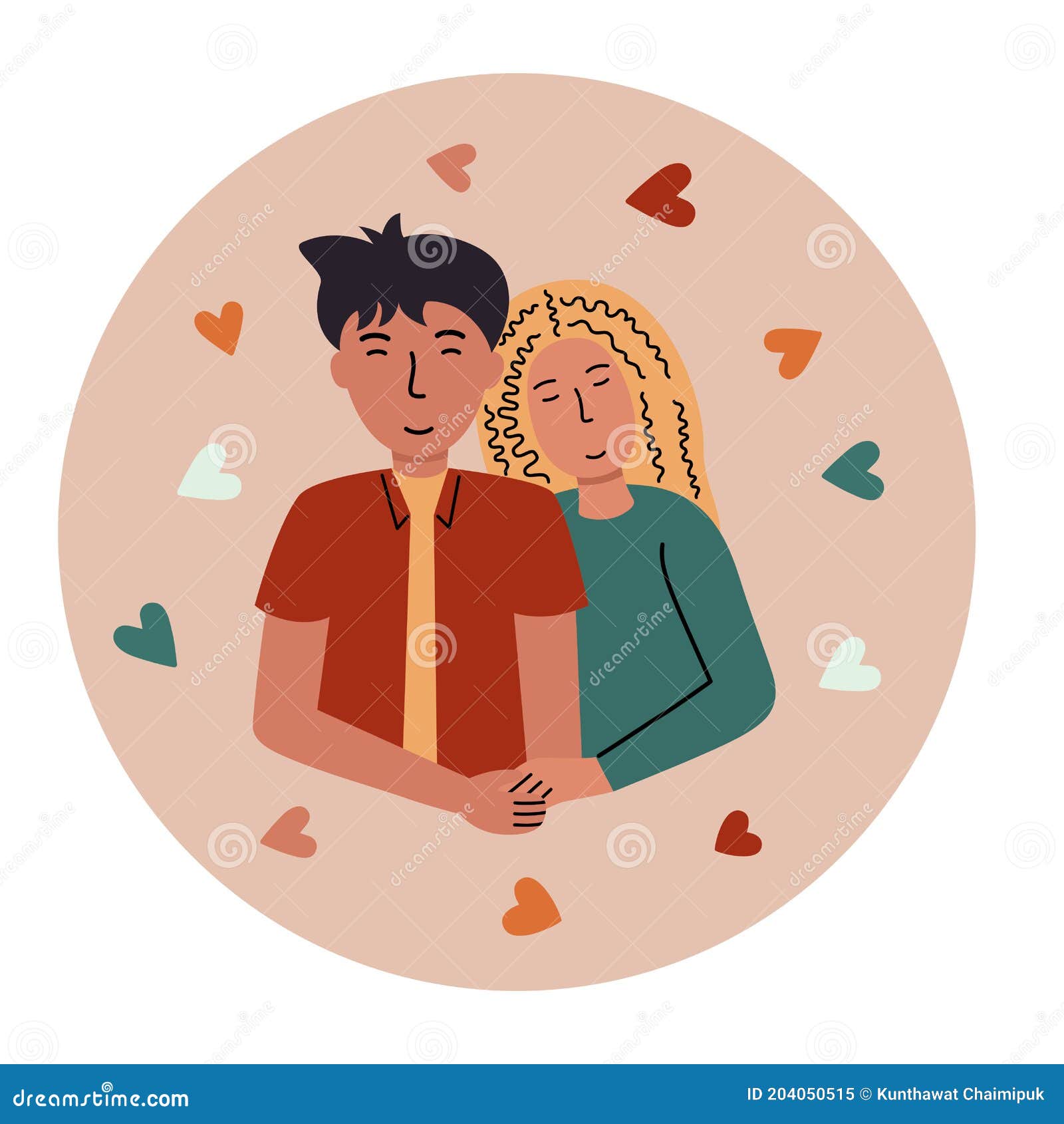 Cute Cartoon Couple Hugging with Each Other. Stock Vector - Illustration of couple, relationship: 204050515 Cute Cartoon Couple Hugging with Each Other. Stock Vector - Illustration of couple, relationship: 204050515