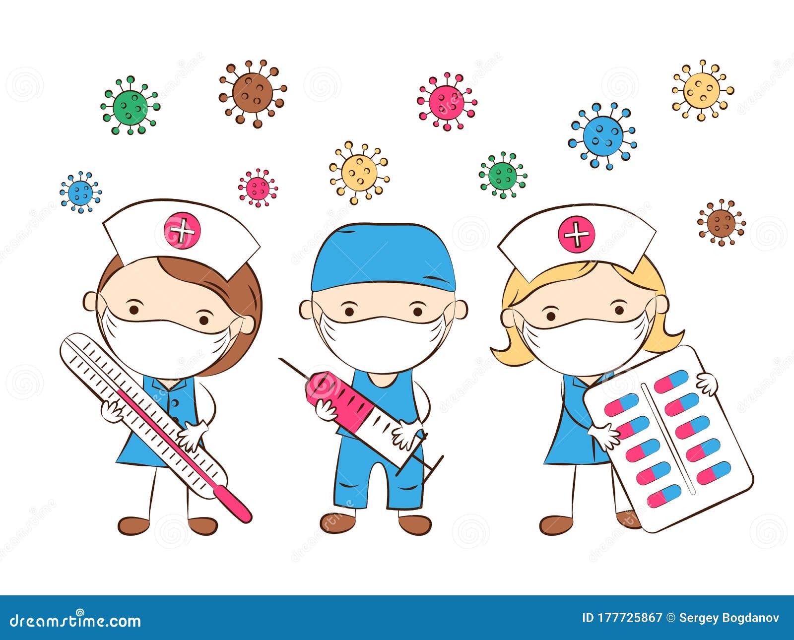 Cute cartoon doctors stock vector. Illustration of character - 177725867 Cute cartoon doctors stock vector. Illustration of character - 177725867