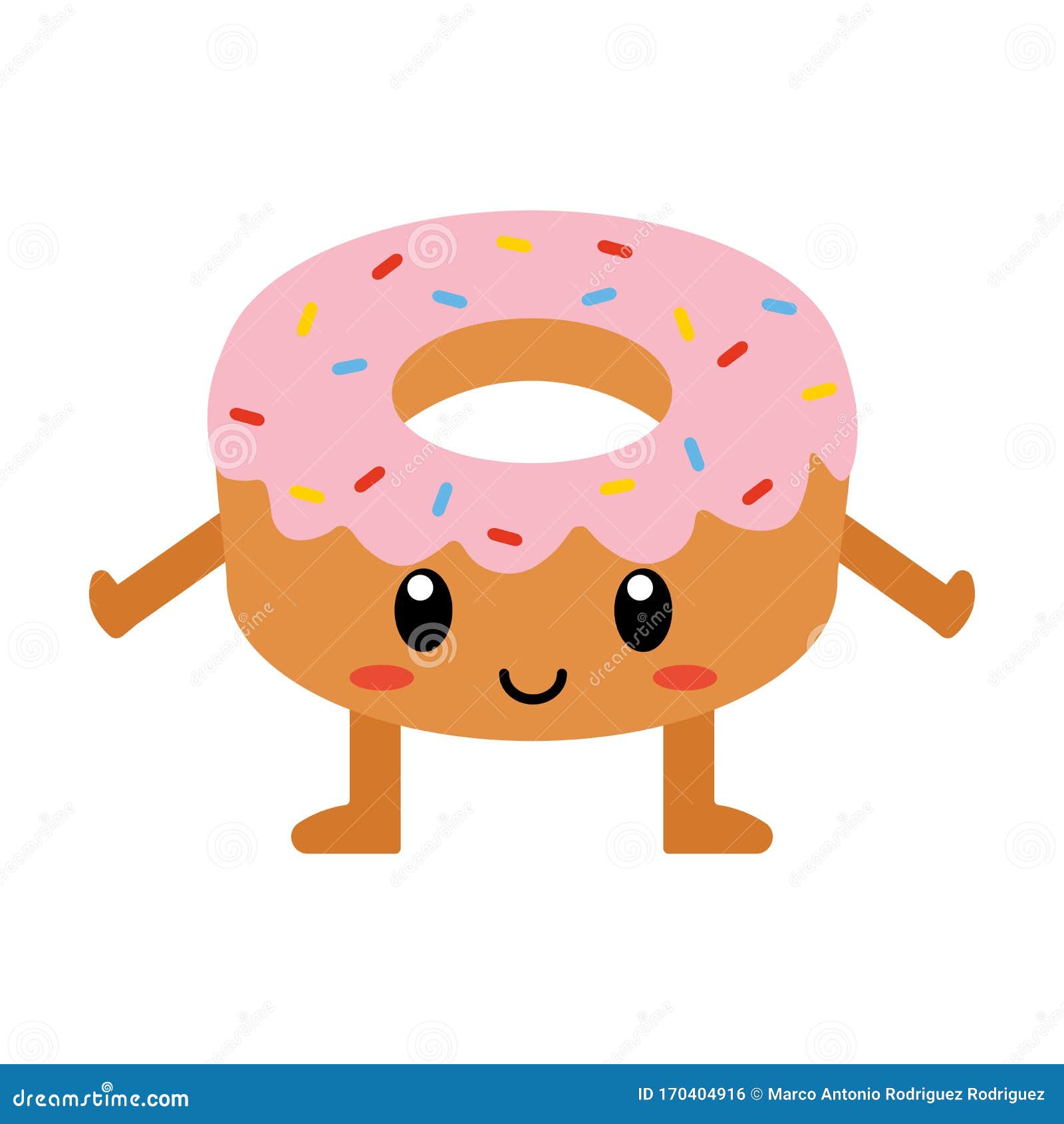 Cute Cartoon Donut Isolated Stock Illustration - Illustration of isolated, sweet: 170404916 Cute Cartoon Donut Isolated Stock Illustration - Illustration of isolated, sweet: 170404916