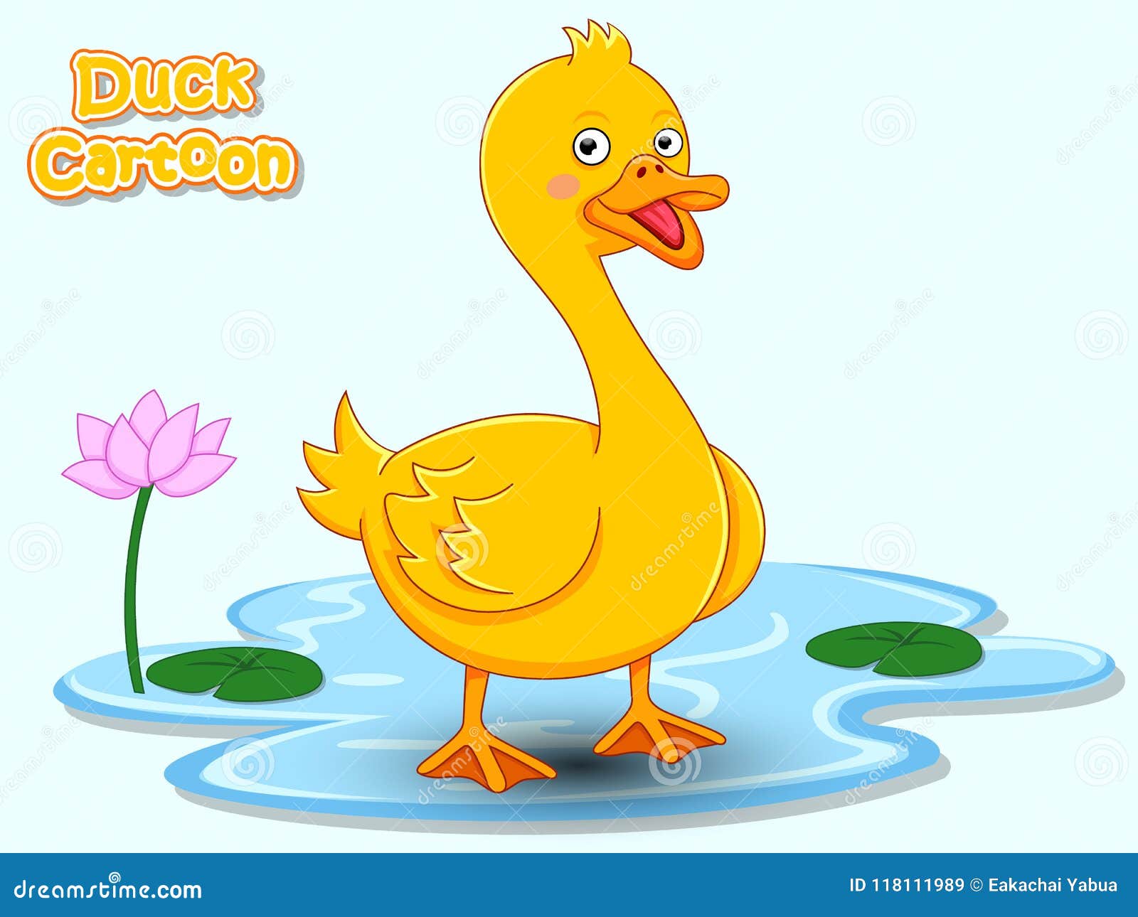 Cute Cartoon Duck Characters. Vector Illustration Cartoon Style Stock  Vector - Illustration of jungle, collection: 118111989