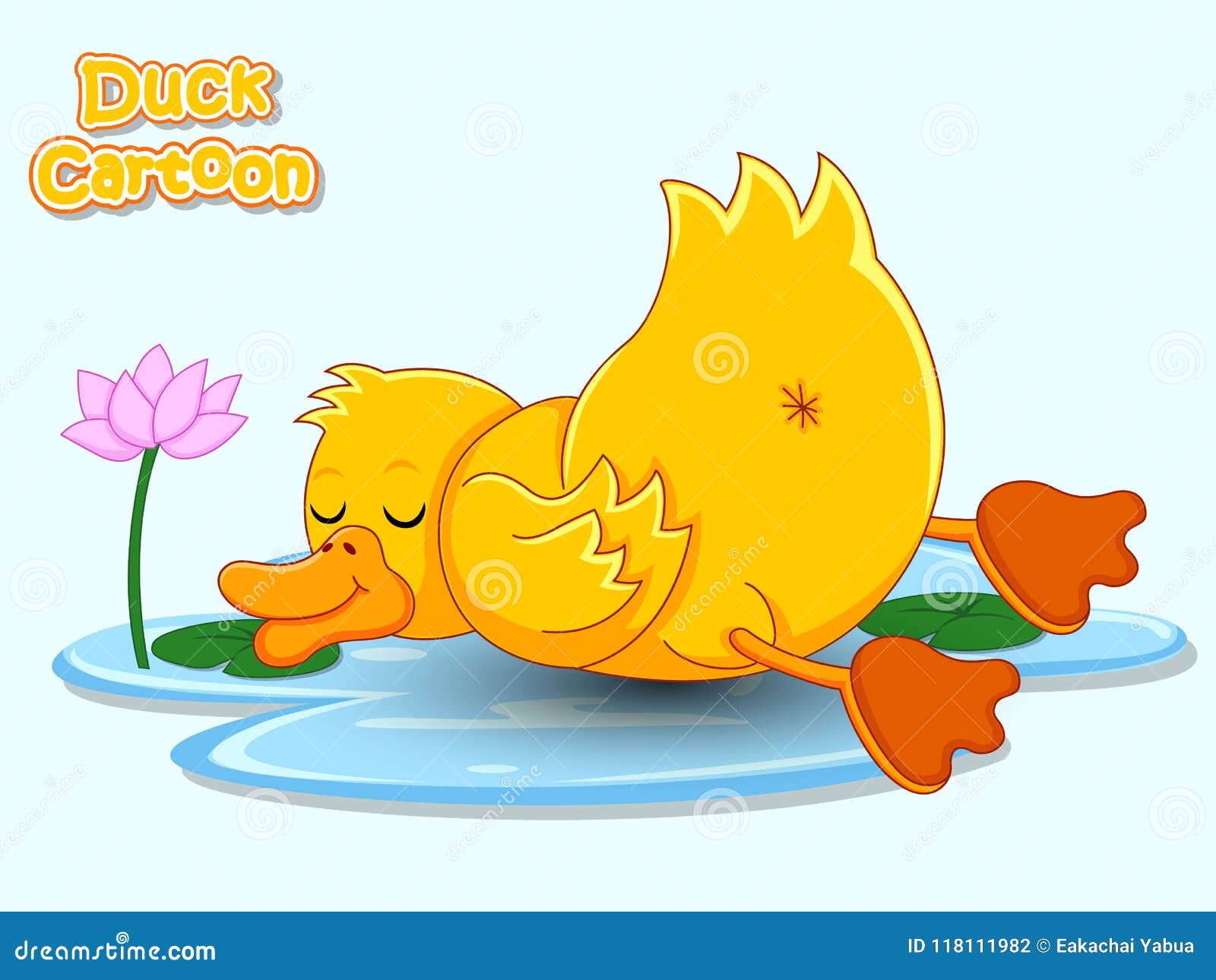 Cute Cartoon Duck Characters. Vector Illustration Cartoon Style Stock  Vector - Illustration of funny, comic: 118111982