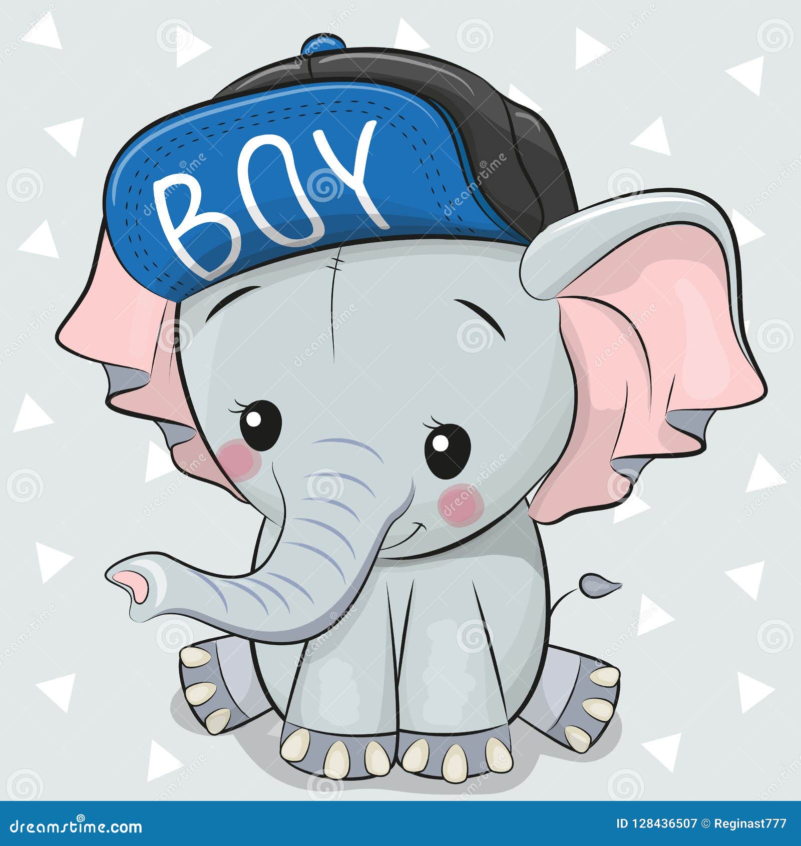 Cute Cartoon Elephant on a White Background Stock Vector - Illustration of child, holidays: 128436507 Cute Cartoon Elephant on a White Background Stock Vector - Illustration of child, holidays: 128436507