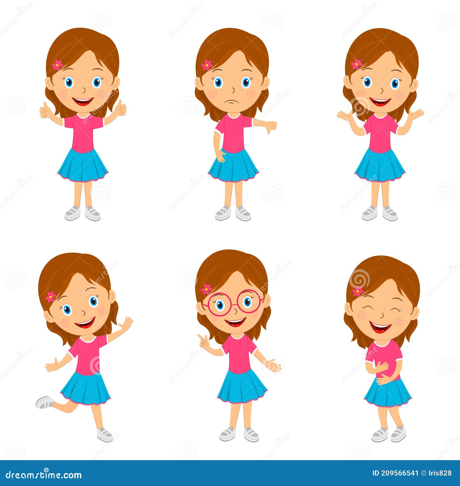 Cartoon Girl Emotions Stock Illustrations – 17,329 Cartoon Girl Emotions  Stock Illustrations, Vectors & Clipart - Dreamstime