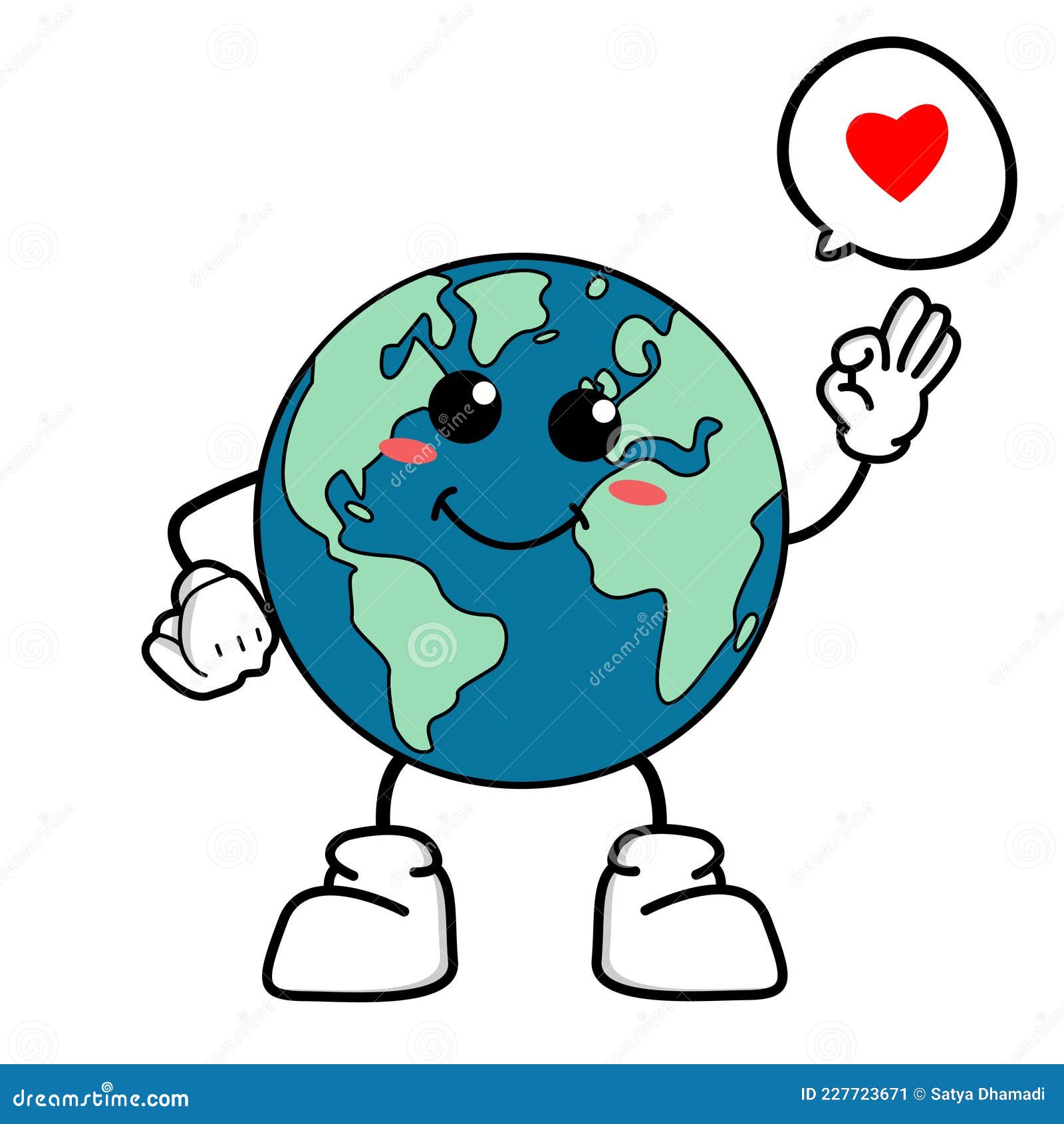 Cute Cartoon Globe Earth Takes a Break for a while. Earth Character with  Funny Style Stock Vector - Illustration of earth, cute: 227723671