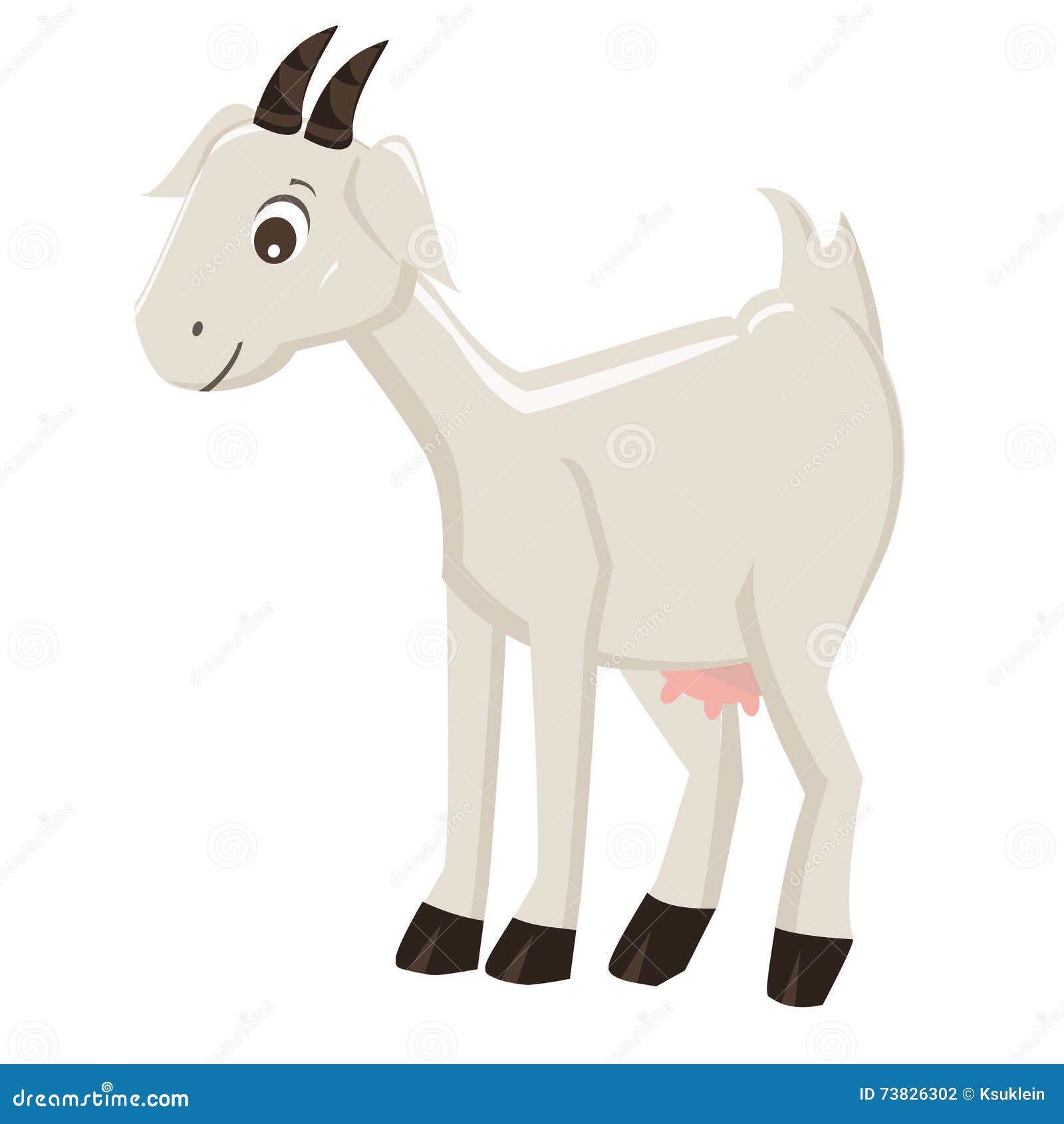 Cute Cartoon Goat on White Background, Vector Illustration Stock Vector - Illustration of lovely, farmyard: 73826302 Cute Cartoon Goat on White Background, Vector Illustration Stock Vector - Illustration of lovely, farmyard: 73826302