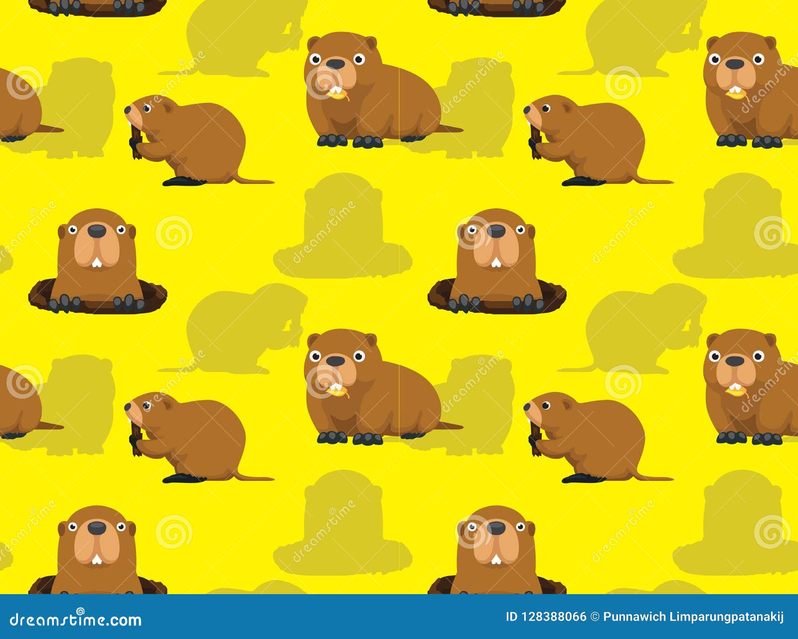 Cute Cartoon Groundhog Eating Background Seamless Wallpaper Stock Vector - Illustration of marmot, rodent: 128388066 Cute Cartoon Groundhog Eating Background Seamless Wallpaper Stock Vector - Illustration of marmot, rodent: 128388066