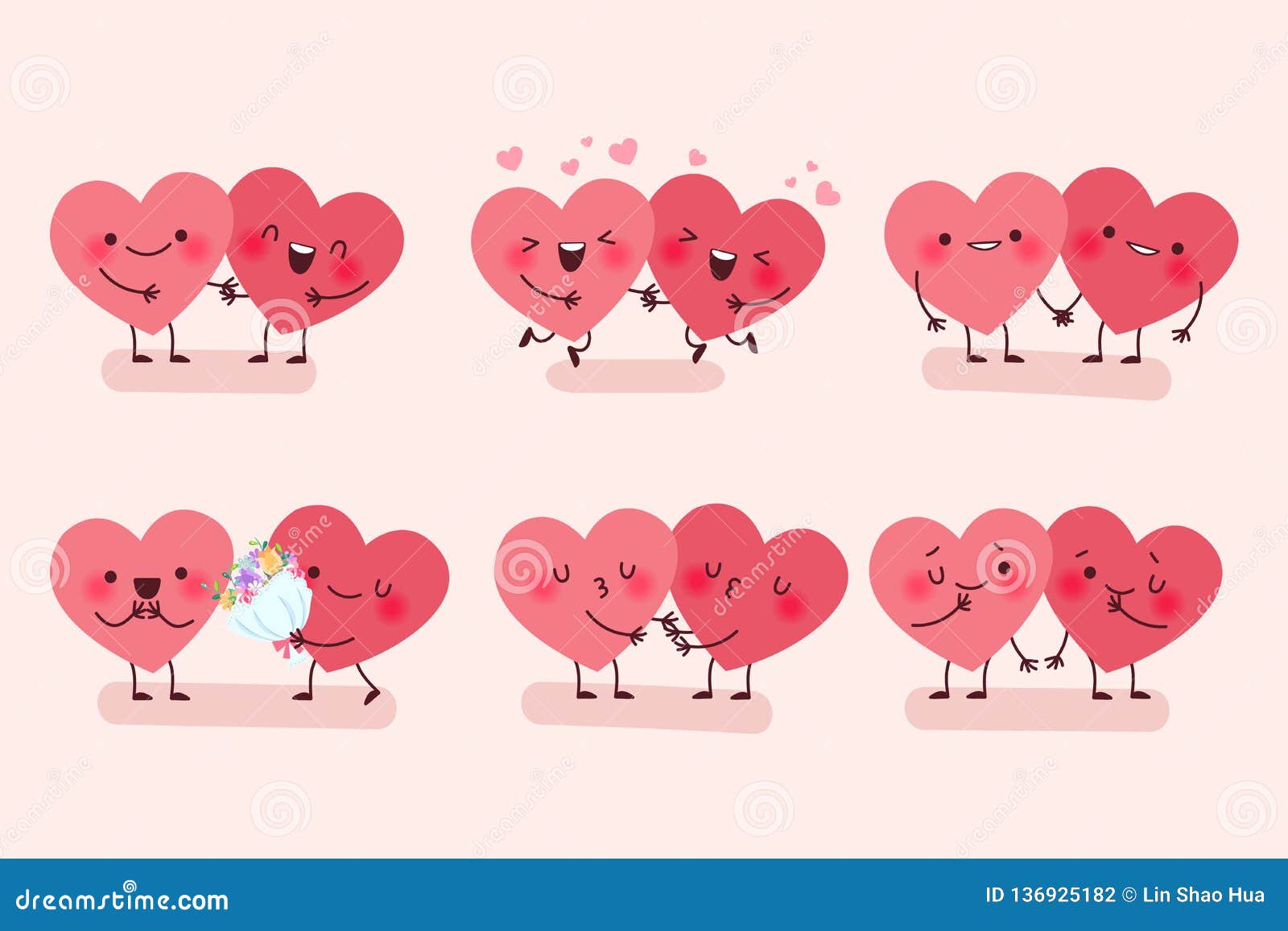 Cute cartoon heart stock vector. Illustration of kiss - 136925182 Cute cartoon heart stock vector. Illustration of kiss - 136925182