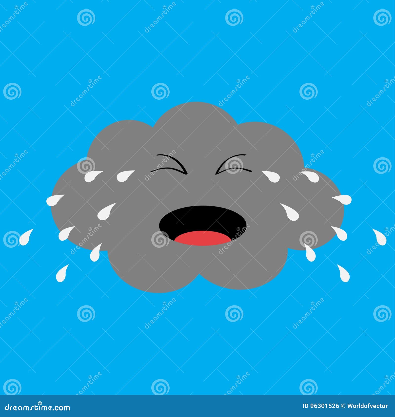 Cute Cartoon Kawaii Cloud with Rain Drops. Crying Sad Face Emotion. Eyes and Mouth. Isolated. Blue Sky Background Stock Vector - Illustration of element, graphic: 96301526 Cute Cartoon Kawaii Cloud with Rain Drops. Crying Sad Face Emotion. Eyes and Mouth. Isolated. Blue Sky Background Stock Vector - Illustration of element, graphic: 96301526