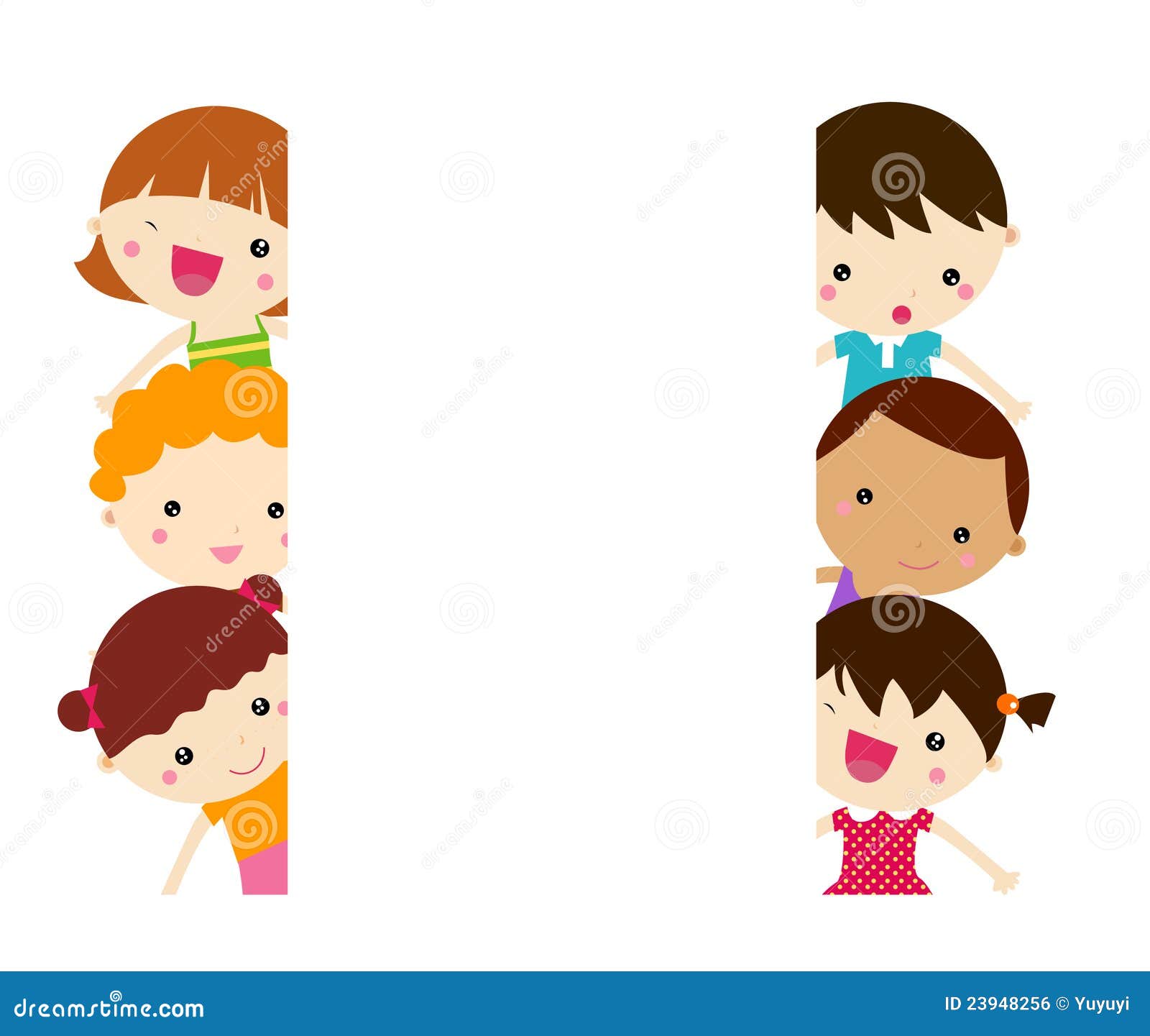 Cute cartoon kids frame stock vector Illustration of Cute cartoon kids frame stock vector Illustration of