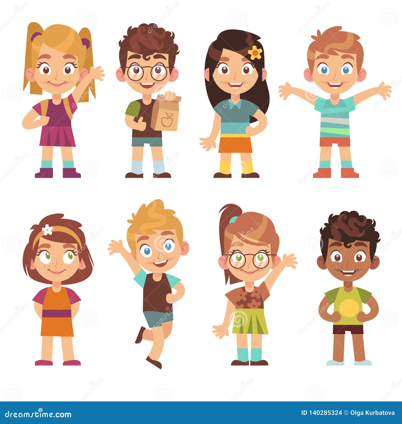 group of children clip art