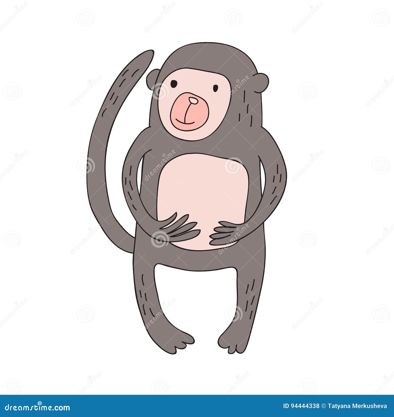 Cute Cartoon Monkey Character, Vector Isolated Illustration in Simple Style. Stock Vector - Illustration of monkey, isolated: 94444338 Cute Cartoon Monkey Character, Vector Isolated Illustration in Simple Style. Stock Vector - Illustration of monkey, isolated: 94444338