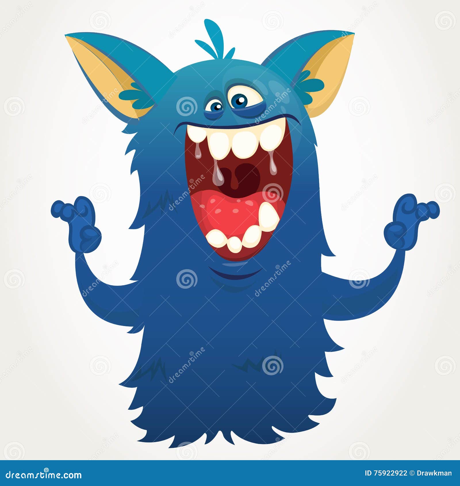 Engraçado Desenho Animado Azul Yeti Ou Bigfoot Furry Monster. Halloween  Design. Ilustração Vetorialde Personagem Alienígena Isolado Foto Royalty  Free, Gravuras, Imagens e Banco de fotografias. Image 192329187