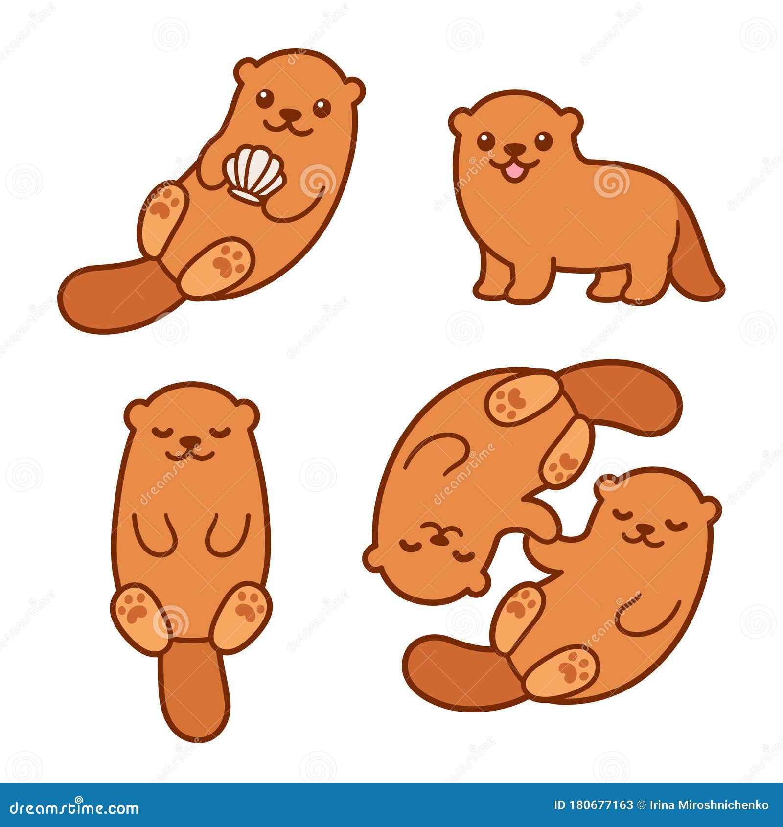 cute otter clipart