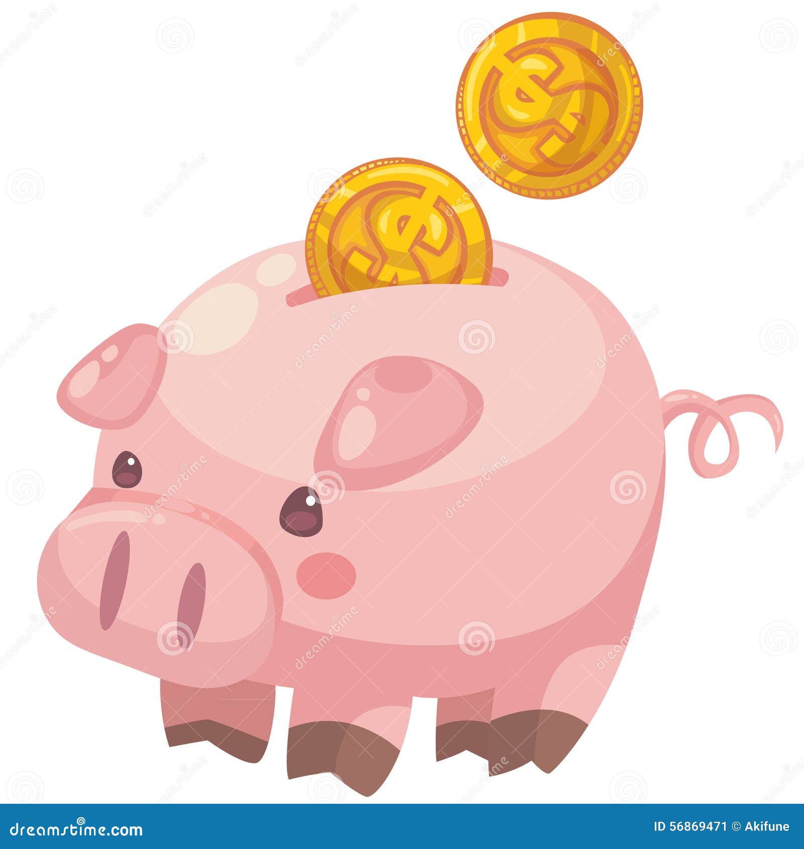 Cute Cartoon Piggy Bank with Coins. Single Clipart. Piggy Bank Character Vector Illustration. Stock Illustration - Illustration of colors, object: 56869471 Cute Cartoon Piggy Bank with Coins. Single Clipart. Piggy Bank Character Vector Illustration. Stock Illustration - Illustration of colors, object: 56869471