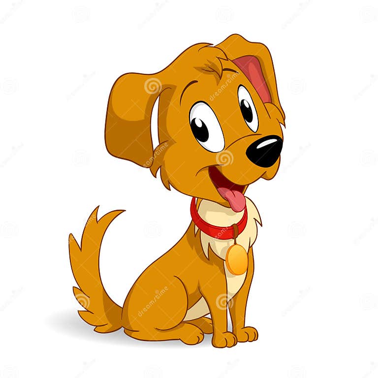 Cute cartoon puppy dog stock vector. Illustration of animal - 19002352