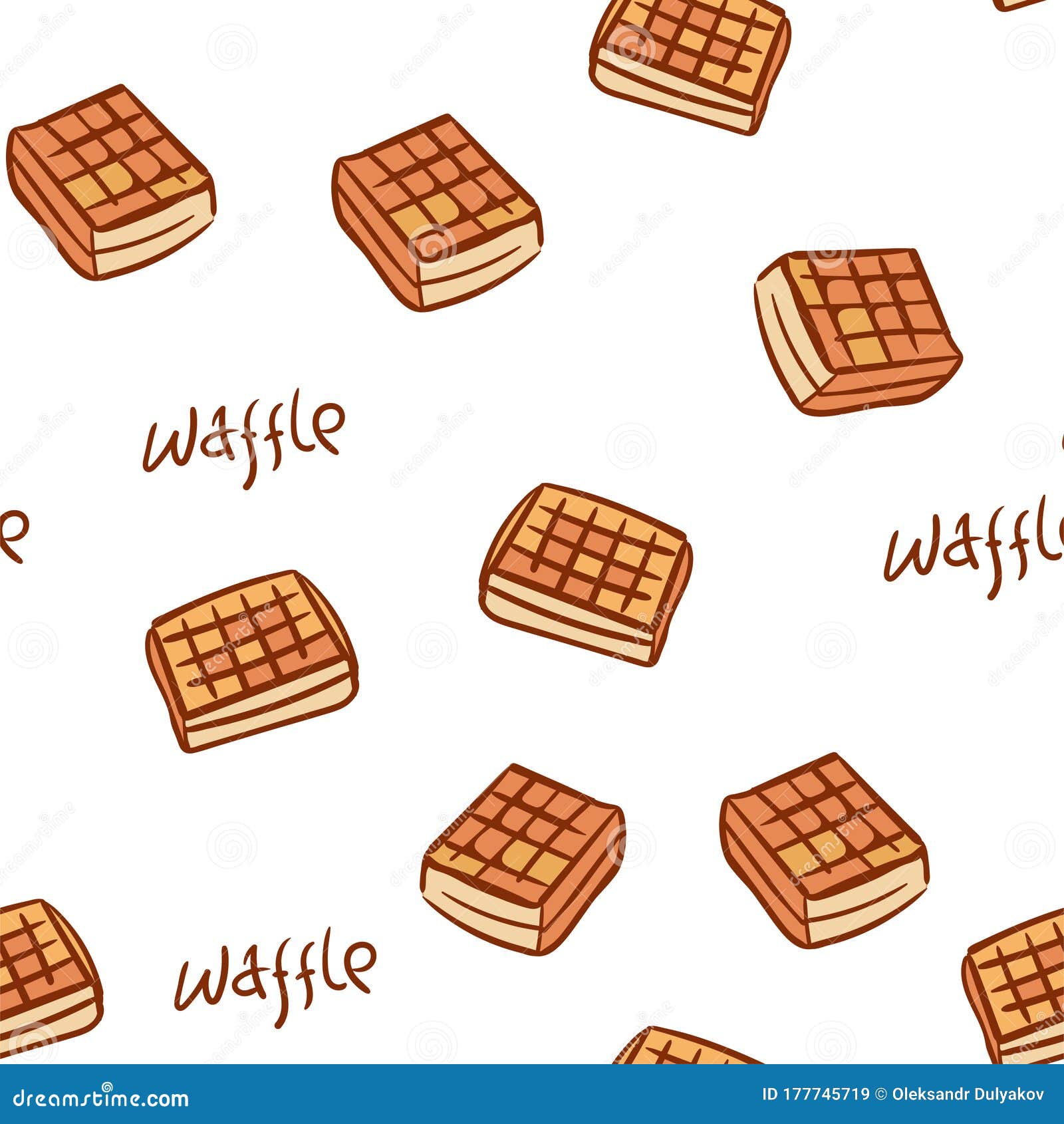 Waffles Seamless Pattern Background Wallpaper Stock Vector Royalty Free  1600200151  Shutterstock