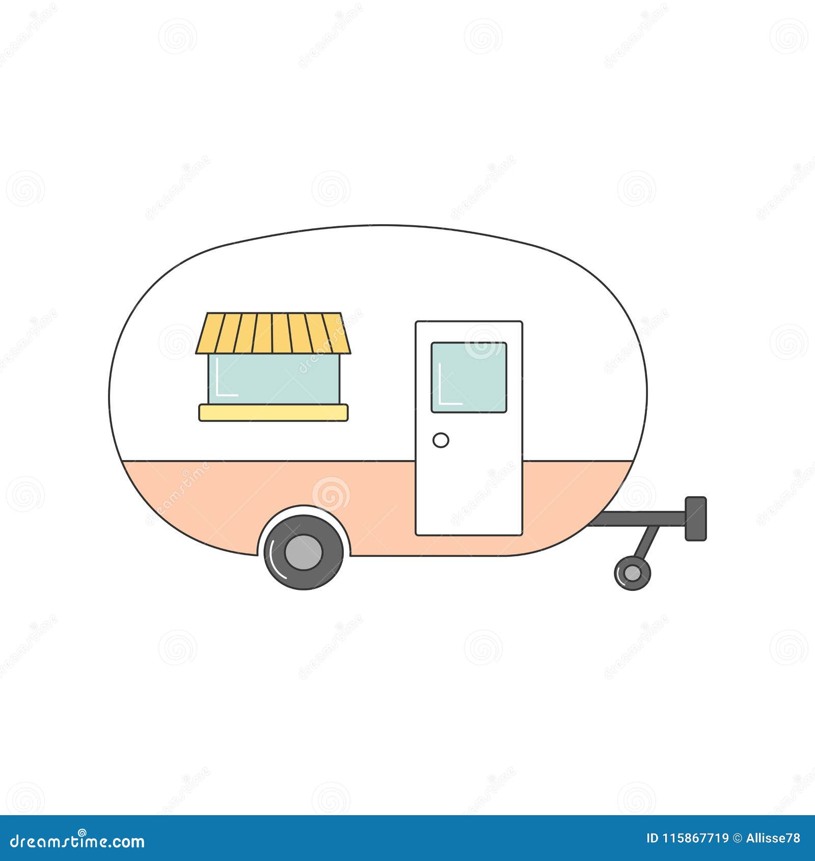 Cute Camper Stock Illustrations 959 Cute Camper Stock Illustrations