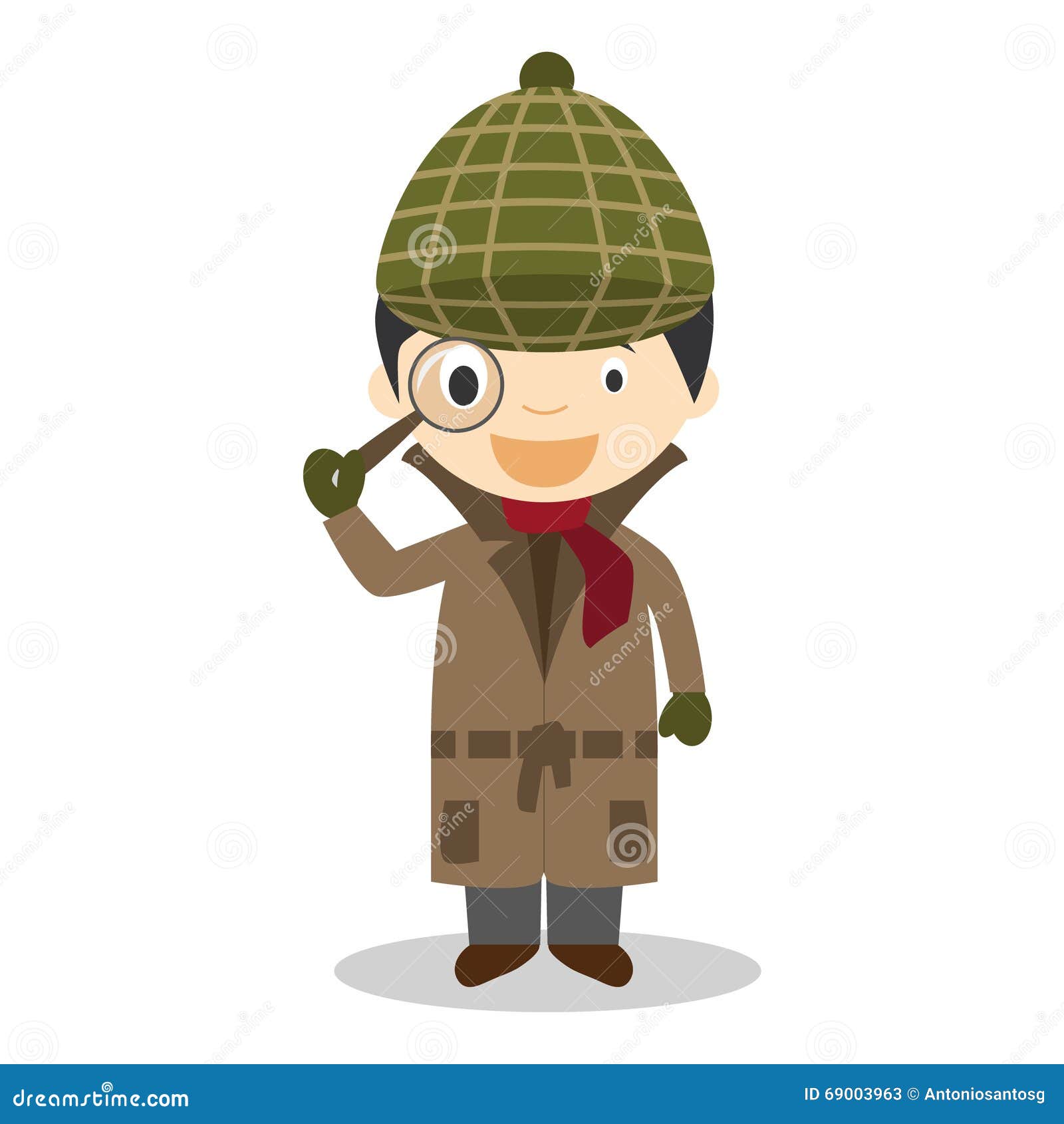 Cute Cartoon Vector Illustration of a Detective Stock Vector - Illustration of characters, mystery: 69003963 Cute Cartoon Vector Illustration of a Detective Stock Vector - Illustration of characters, mystery: 69003963