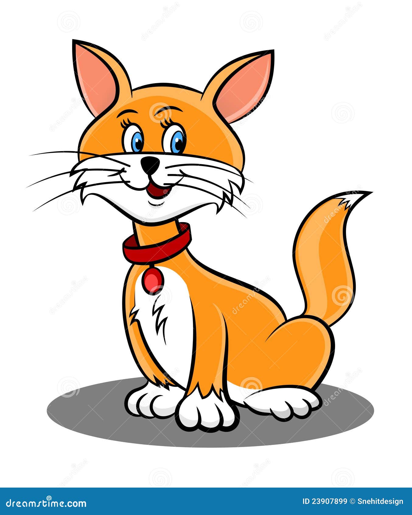 Cute Cat Cartoon Royalty Free Stock Images Image 23907899