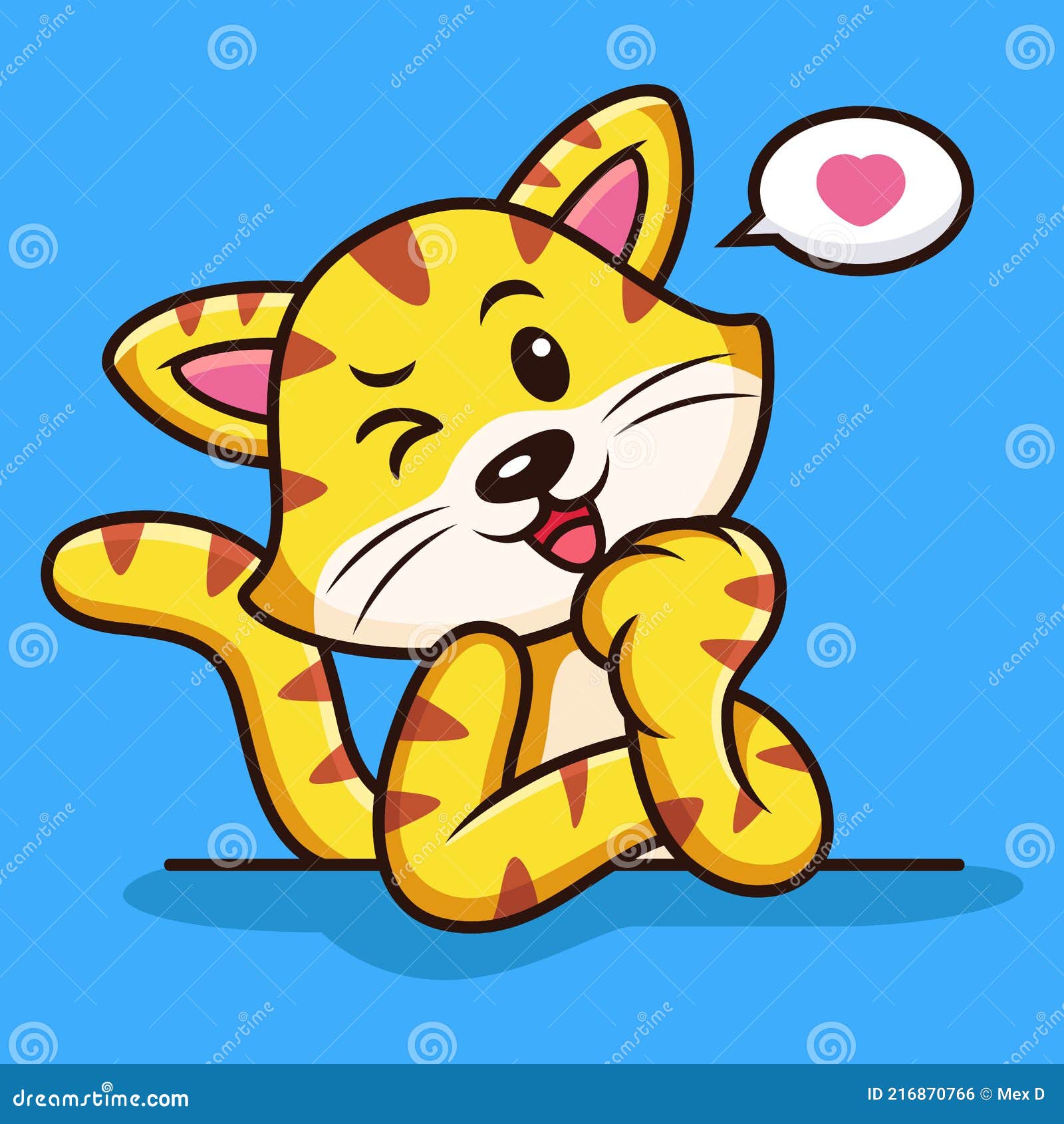 Premium Vector  Cute cat funny cartoon icon illustration