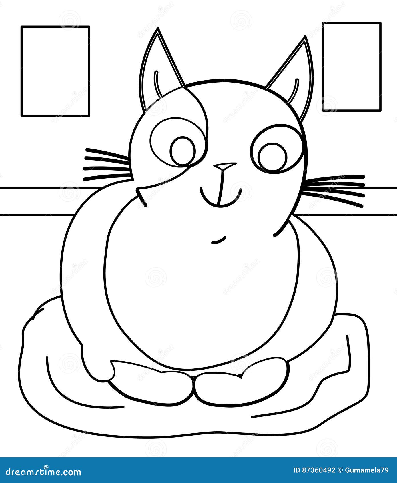 Cute Cat Coloring Pages For Kids