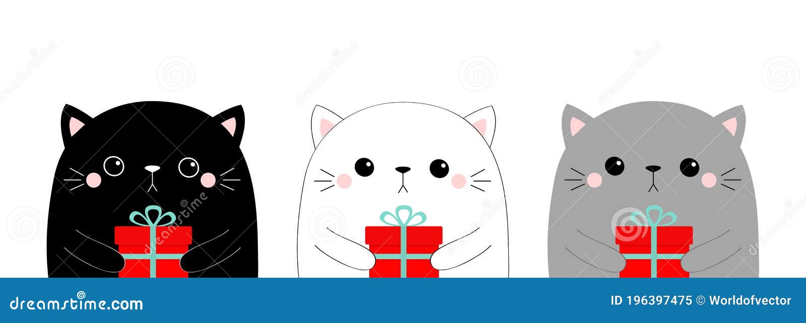 Cute Cat Icon. Gray Kitten Face Head Silhouette. Funny Kawaii