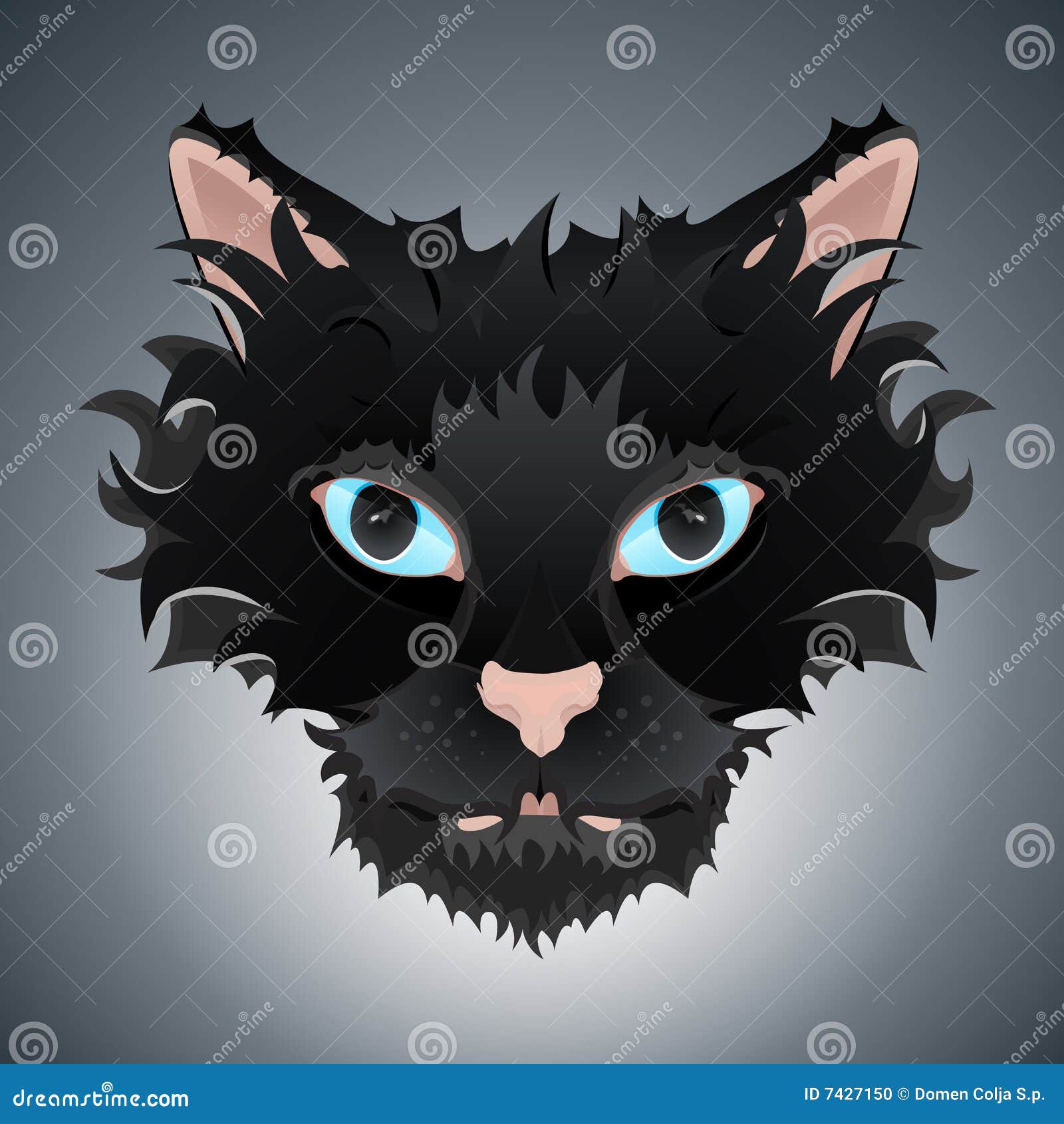 Funny cat illustration, viral meme pixel art icon Stock Vector