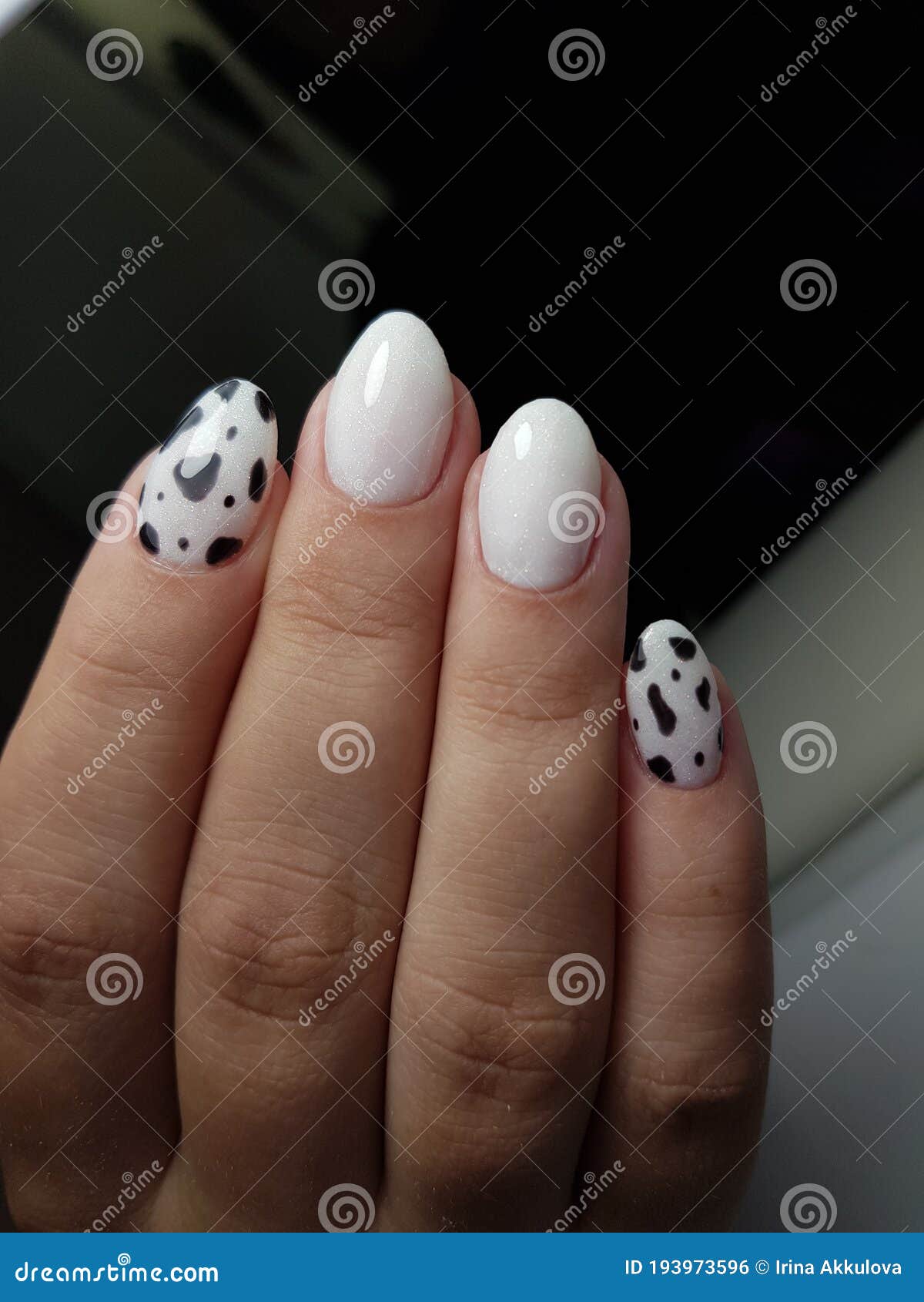 Cute Cat Nails Gel Polish with Leopard Animal Print Design Stock Photo -  Image of violet, purple: 193973596