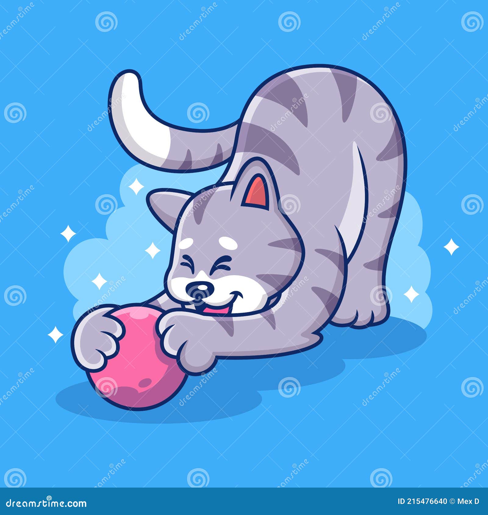 Premium Vector  Cute cat icon vector illustration