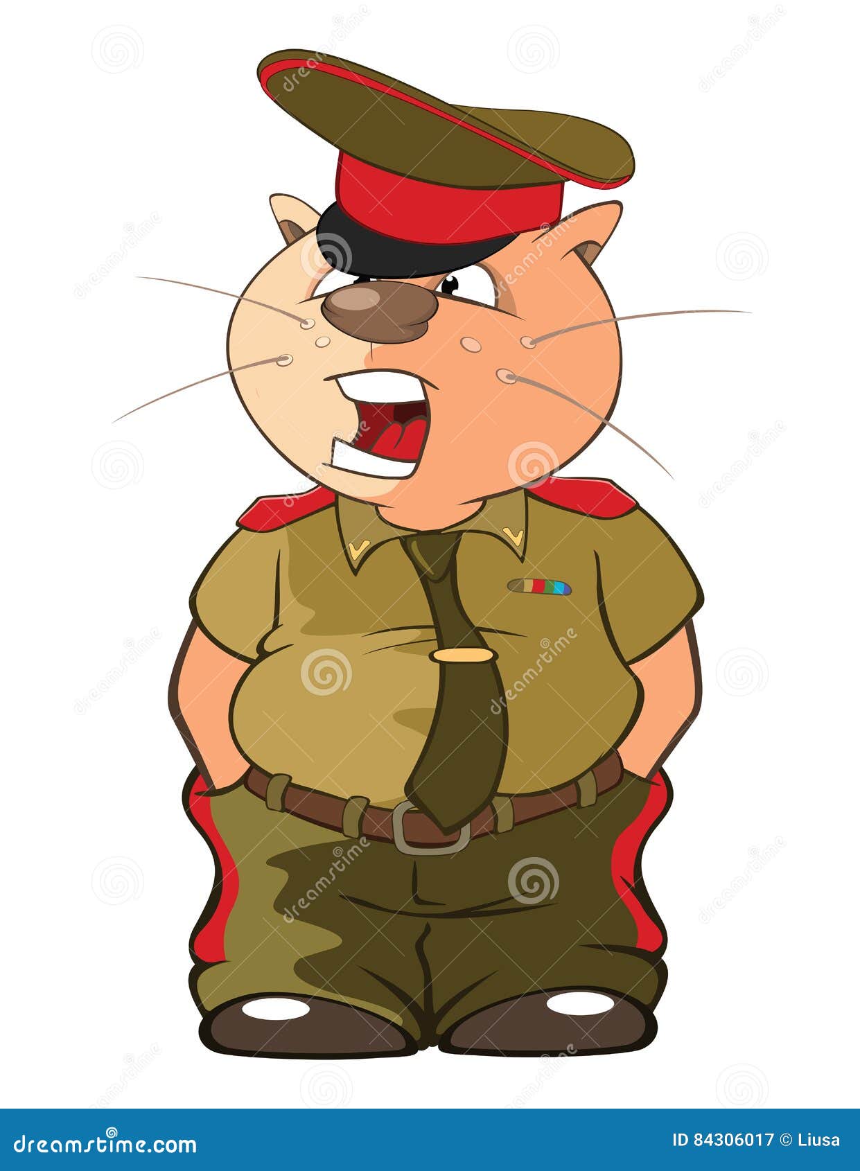 Cute Cat  Special  Forces  Cartoon Stock Vector 