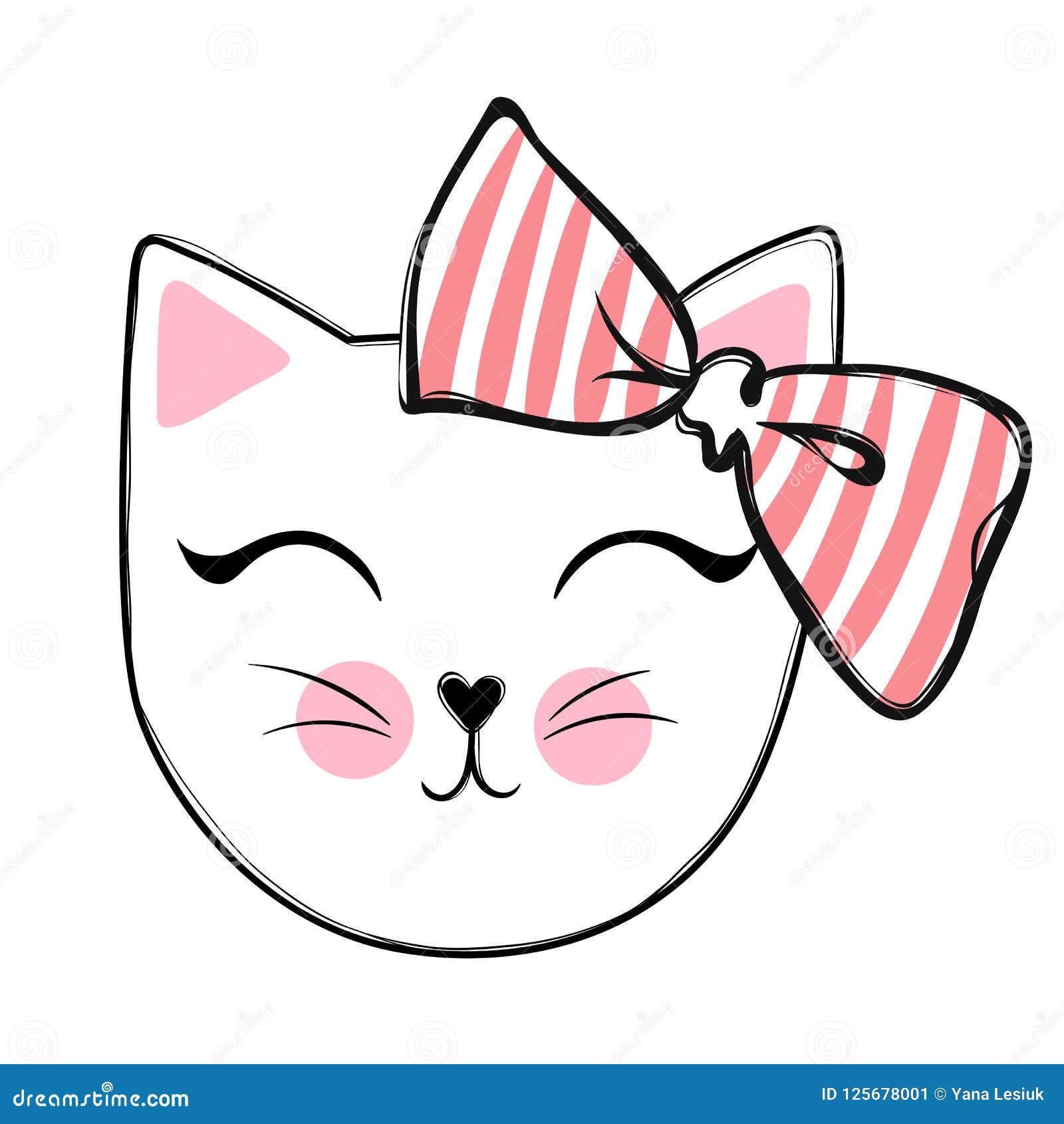 Kawaii cat animal cartoon vector design Stock Vector Image & Art