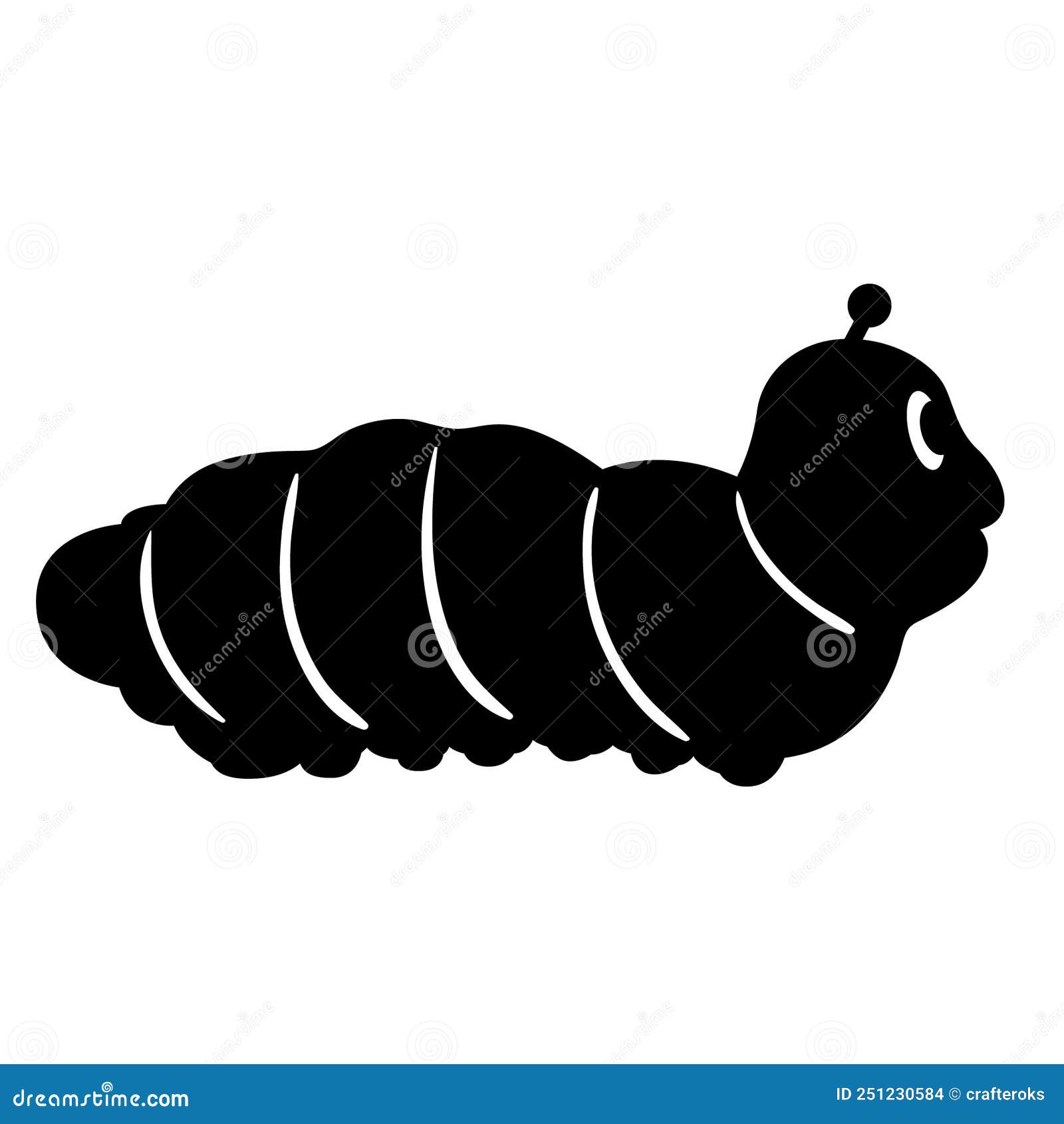 Caterpillar Silhouette Clip Art Free Svg vrogue.co