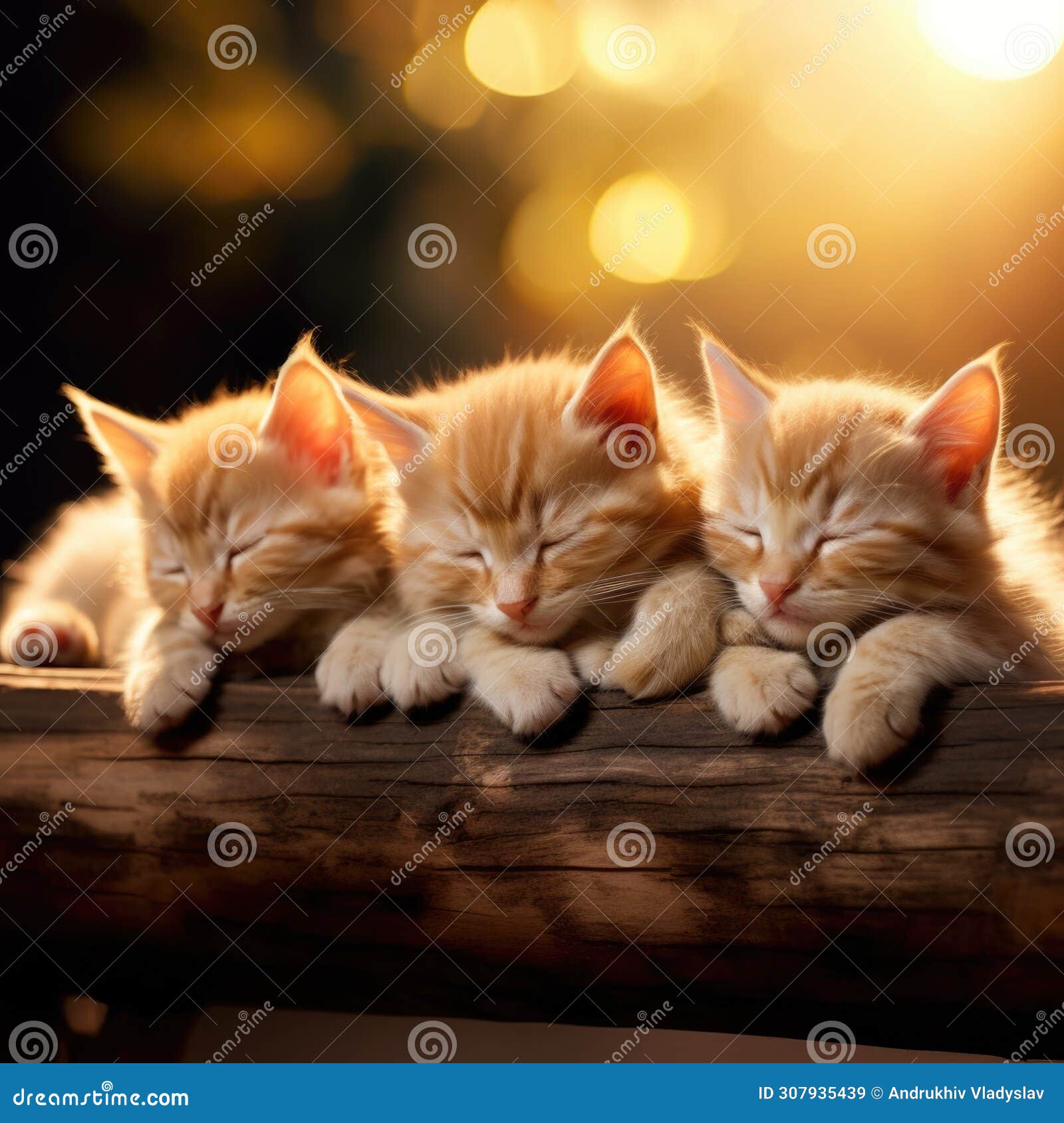 Cute Cats Beautiful Cats Relax and Sleep Wallpaper Background Stock
