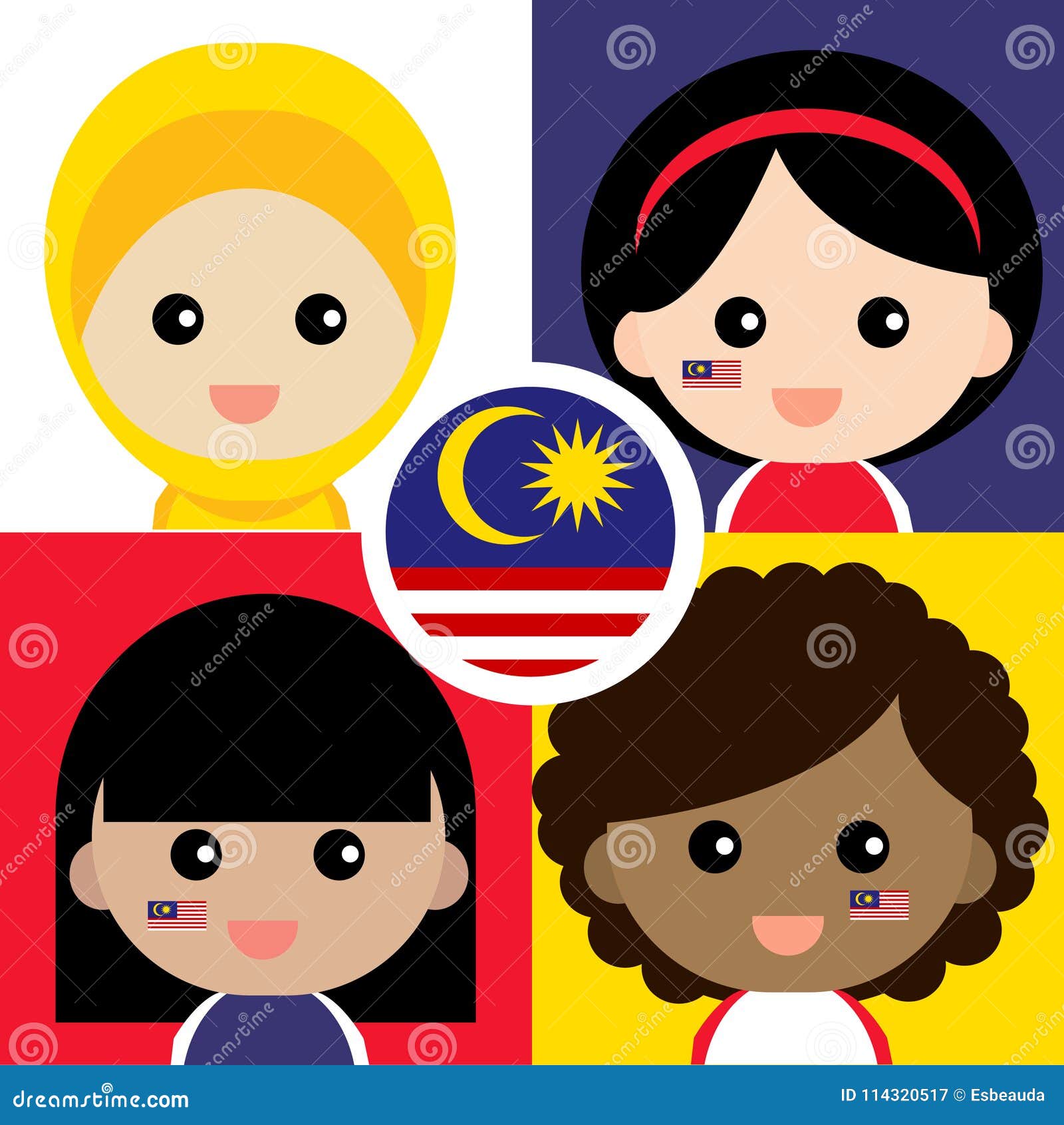 cute and cheerful malaysian supporter