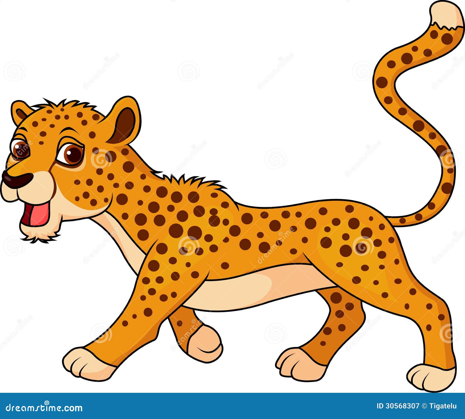 cute cheetah cartoon