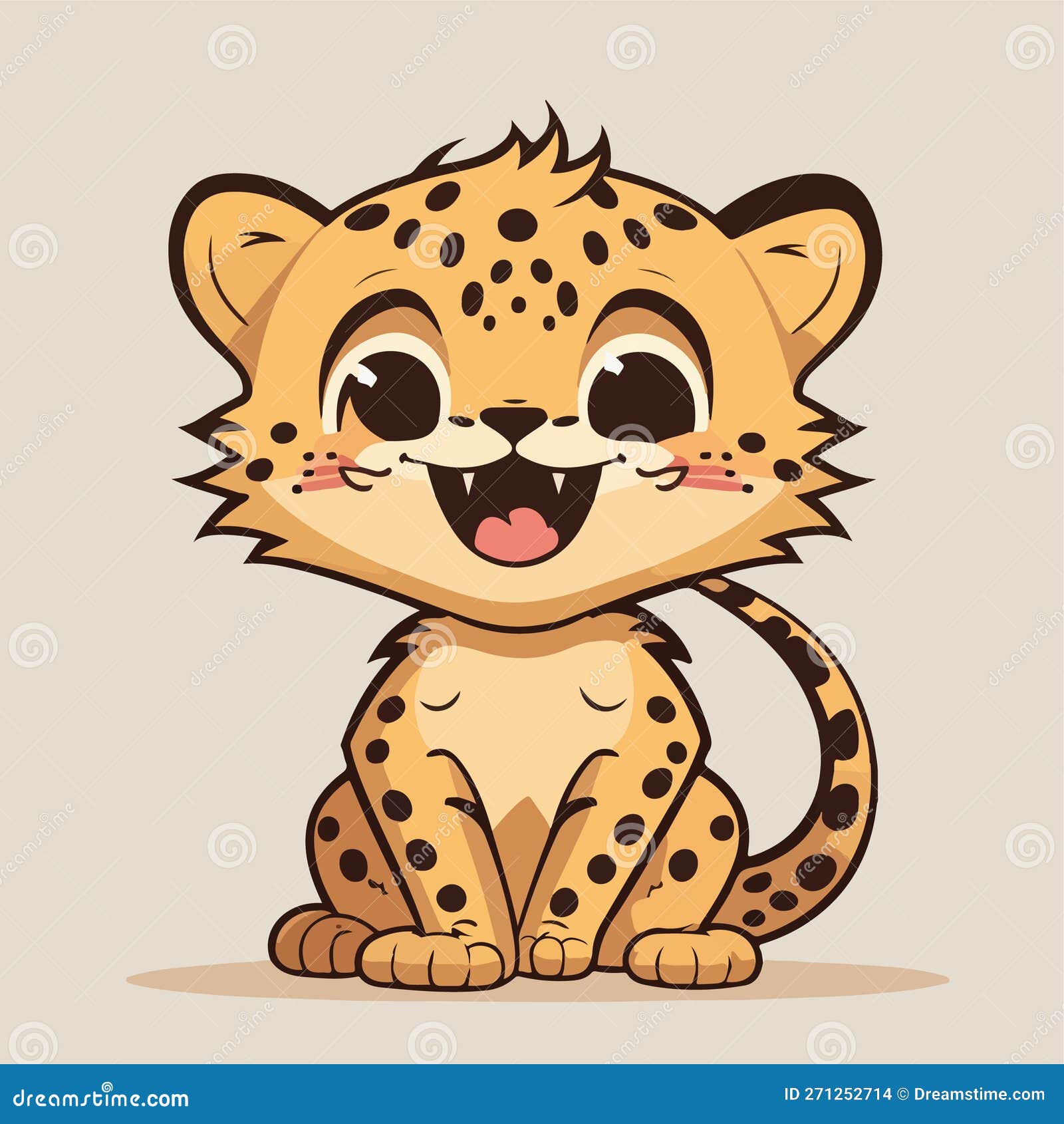 Cute Cheetah, Young Ang Little Cheetah. Sweet and Adorable Baby Animal ...