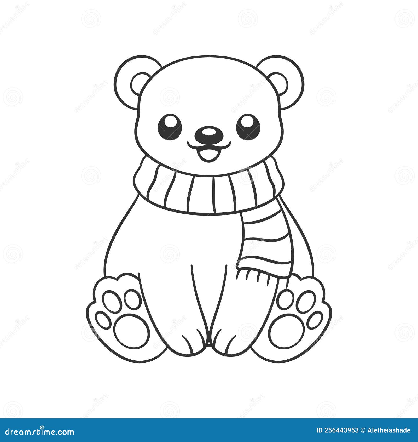 winter polar bears coloring pages