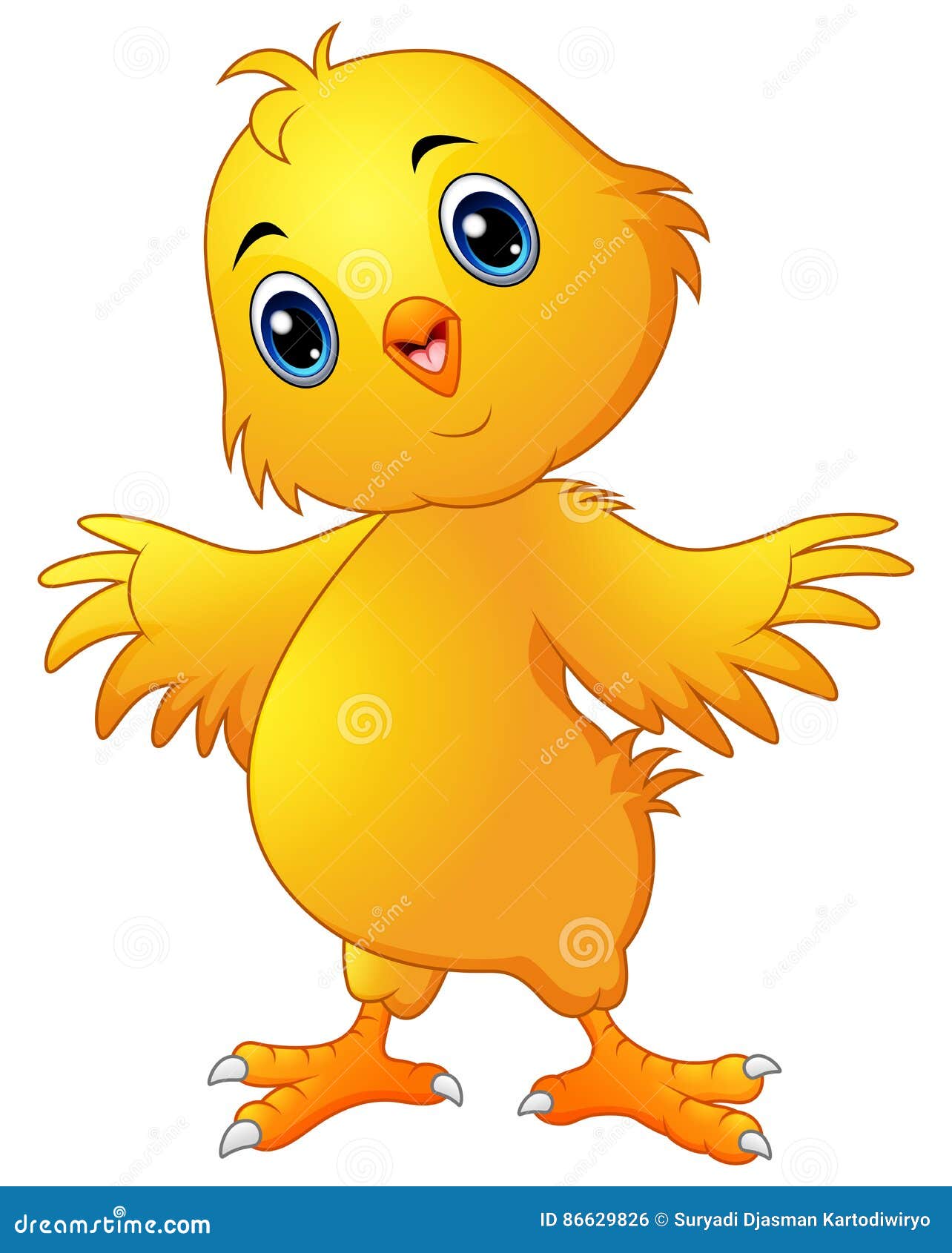 Cute chicken cartoon stock vector. Illustration of cartoon - 86629826