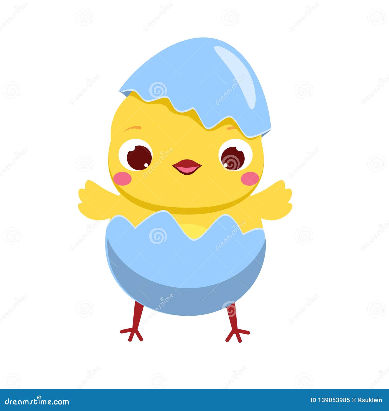 Cute Chicken Egg Hatching. Cartoon Funny Chick Stock Vector - Illustration  of crack, kids: 139053985