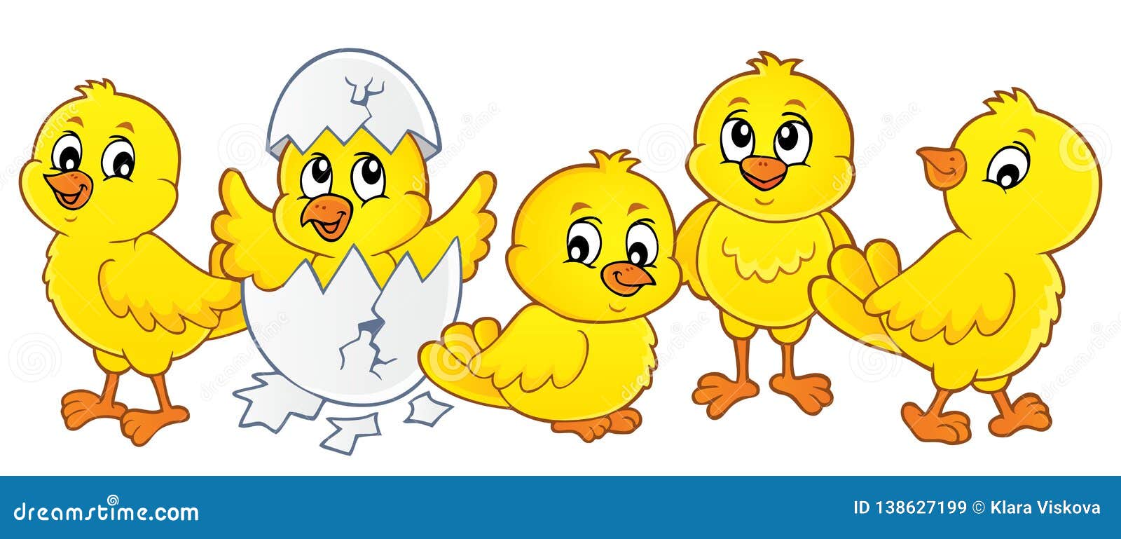 Cute Chickens Topic Image 1 Stock Vector - Illustration of spring ...