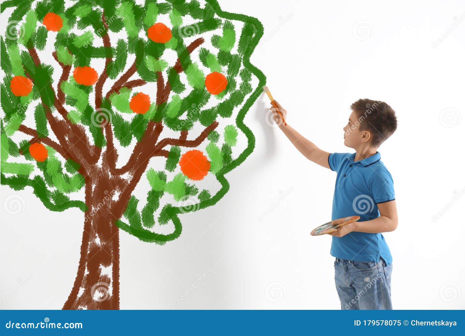 Drawing Wall Easy - Free Vector Tree, HD Png Download , Transparent Png  Image - PNGitem