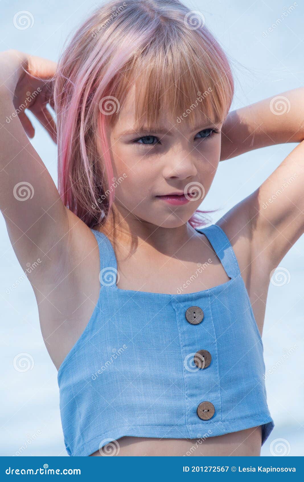 Portrait Beautiful Pensive Little Cute 8 Years Old Girl. Outdoors. Stock  Photo, Picture and Royalty Free Image. Image 33093261.